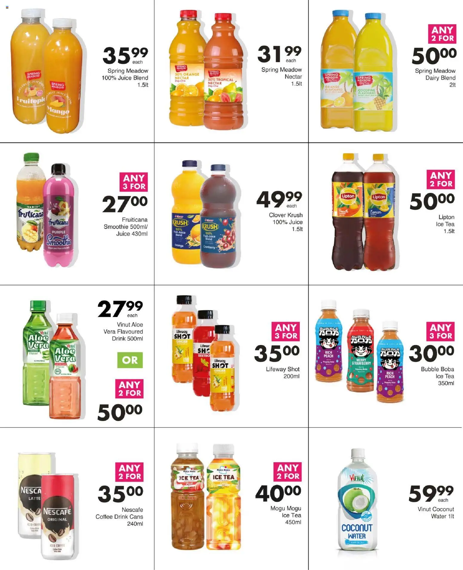 New Save catalogue – valid from 29/09/2026 | Page: 50 | Products: Aloe Vera, Coffee, Fruit, Lemon