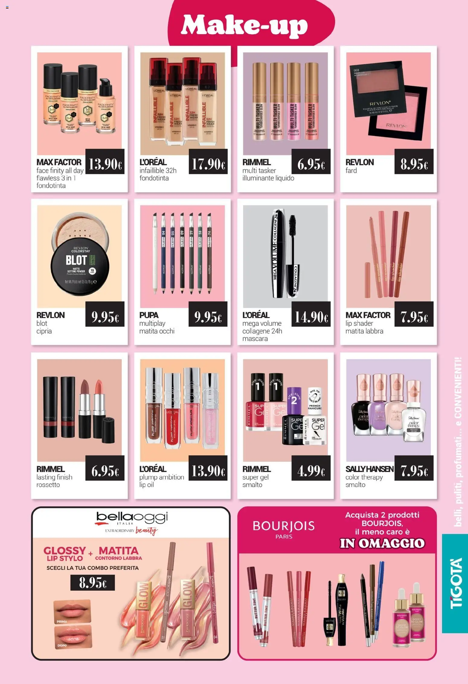 Volantino Tigotà del 01/09/2026 | Pagina: 11 | Prodotti: Mascara, Rossetto, Fondotinta, Cipria