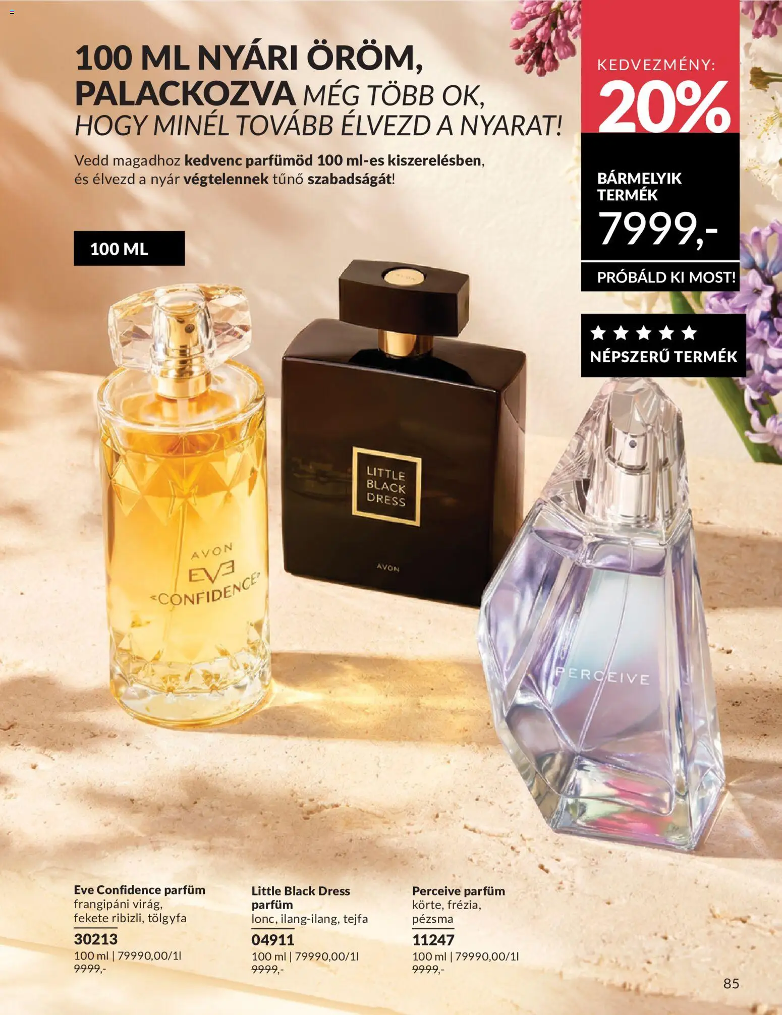 Avon akciós ujság - amely érvényes a következő dátumtól: 01.06.2026 | Oldal: 111 | Termékek: Parfüm