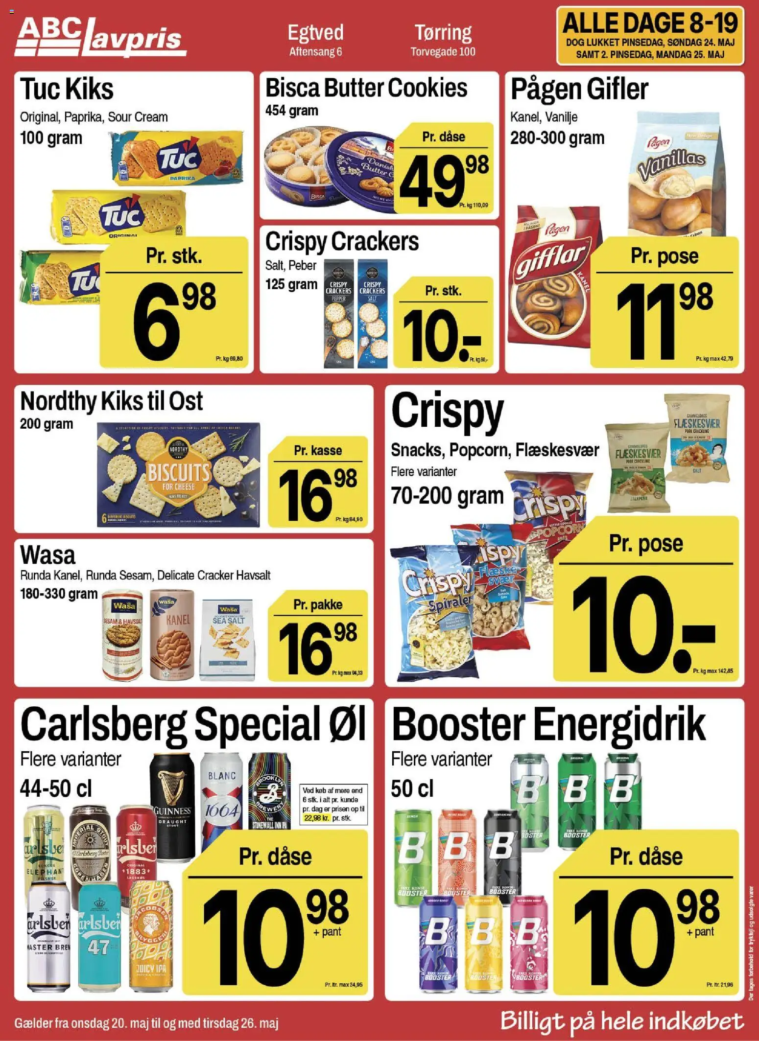 Abc Lavpris tilbudsavis – gyldig fra 20.05.2026 | Side: 12 | Produkter: Øl, Kanel, Vanilje, Paprika