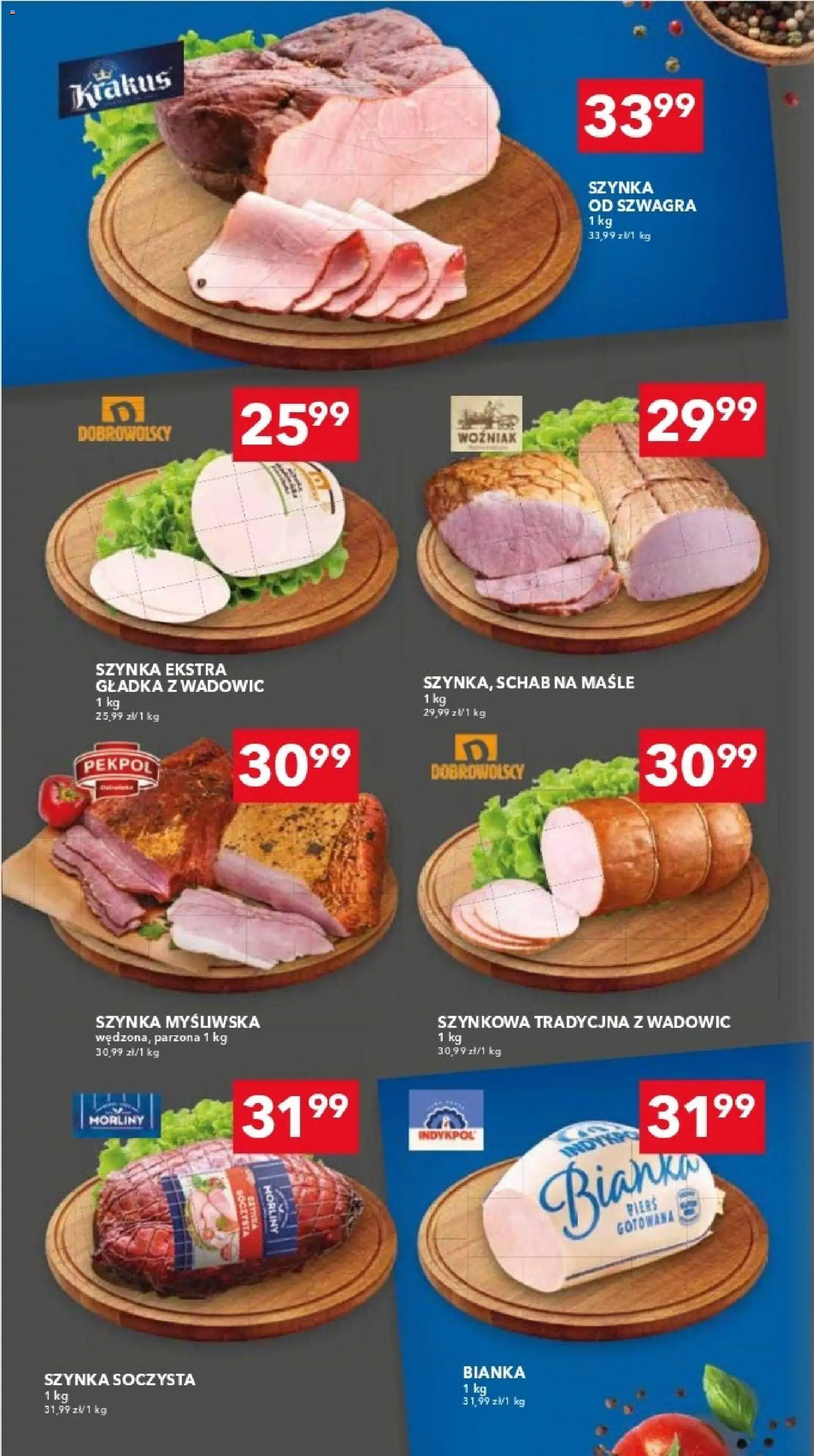 Lewiatan gazetka - Warszawa od 22.10.2026 | Strona: 5 | Produkty: Schab, Myśliwska, Szynka