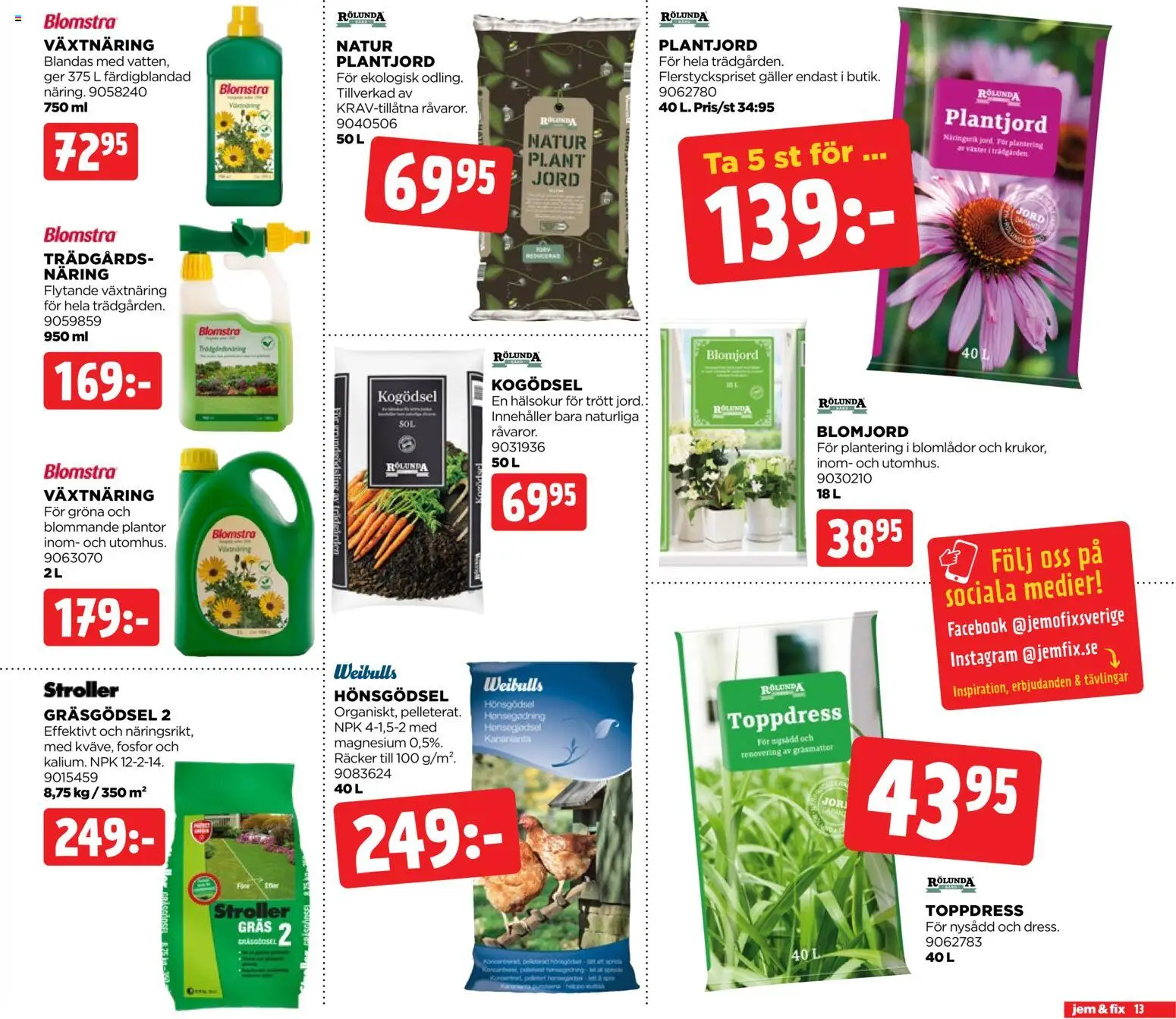 Jem & Fix reklamblad aktuell från 22/06/2026 | Sida: 13