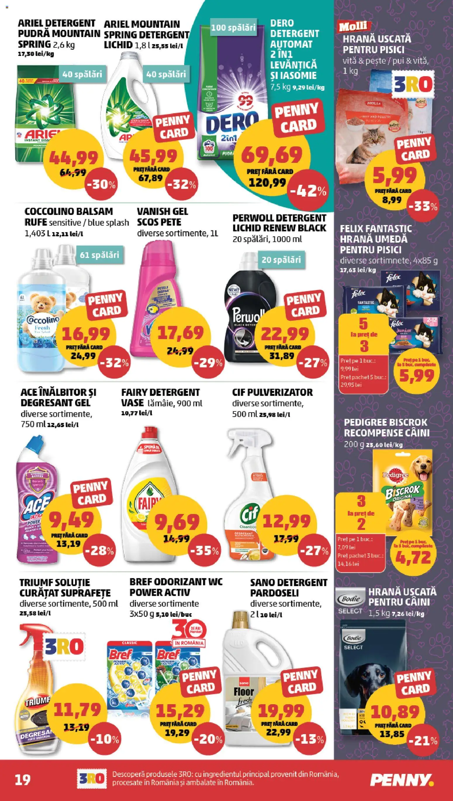 Noul catalog PENNY – valabil de la 19.08.2026 | Pagină: 19 | Produse: Pudră, Pește, Detergent, Power