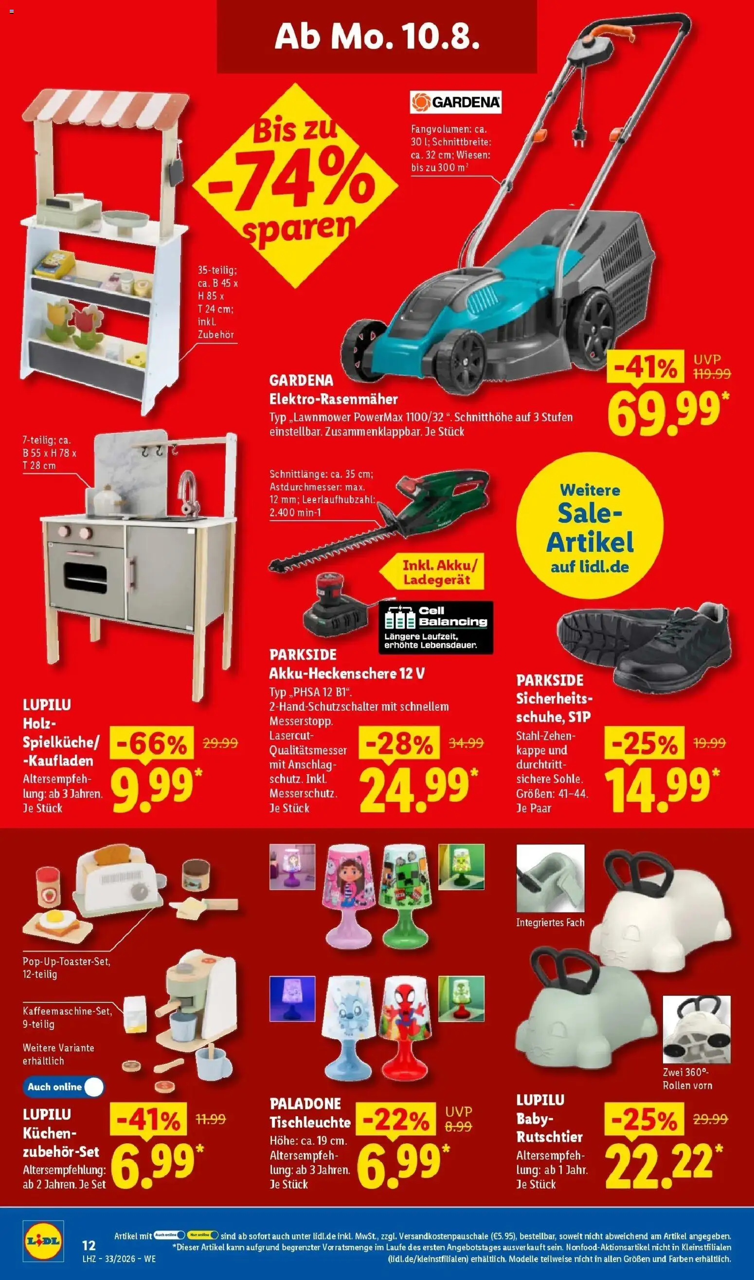 Lidl Prospekt Künzell – gültig ab 10.08.2026 | Seite: 28 | Produkte: Kuchen, Kappe, Ladegerät