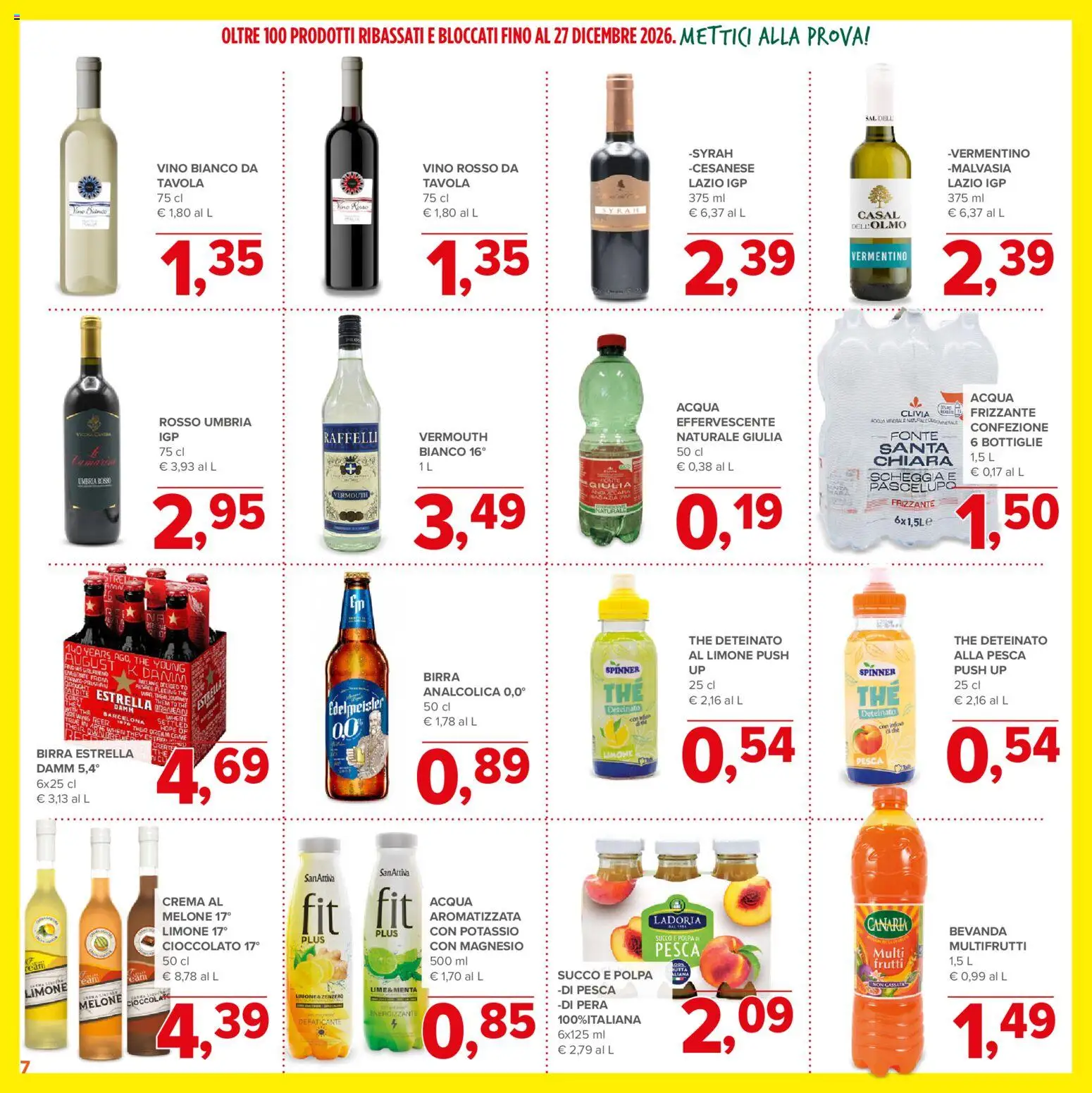 Volantino Todis del 29/10/2026 | Pagina: 7 | Prodotti: Birra, Limone, Vino, Vino rosso