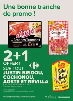 Carrefour contact - Prévisualisation de Carrefour contact catalogue valide à partir de 11/07/2026 | Page: 4 | Produits: Saucisson, Poids, Jambon, Porc
