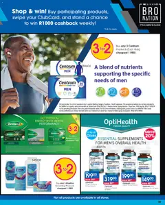 Clicks specials catalogue – valid from 23.04.2026 | Page: 29 | Products: Powder, Soap, Body wash, Supplements