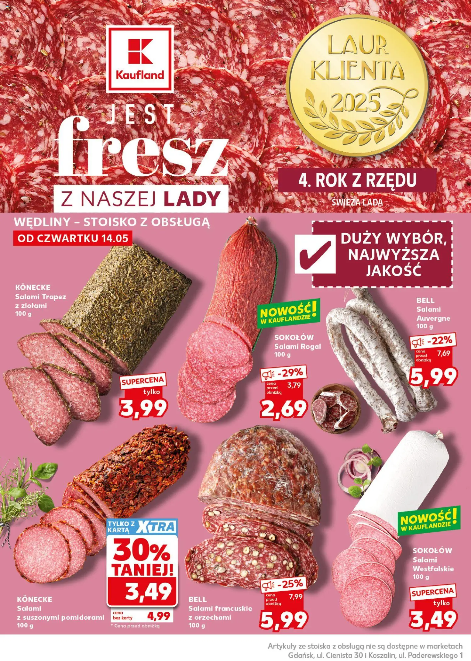 Kaufland Polsko leták - Mocny start od 18.05.2026 | Strana: 14 | Produkty: Karty