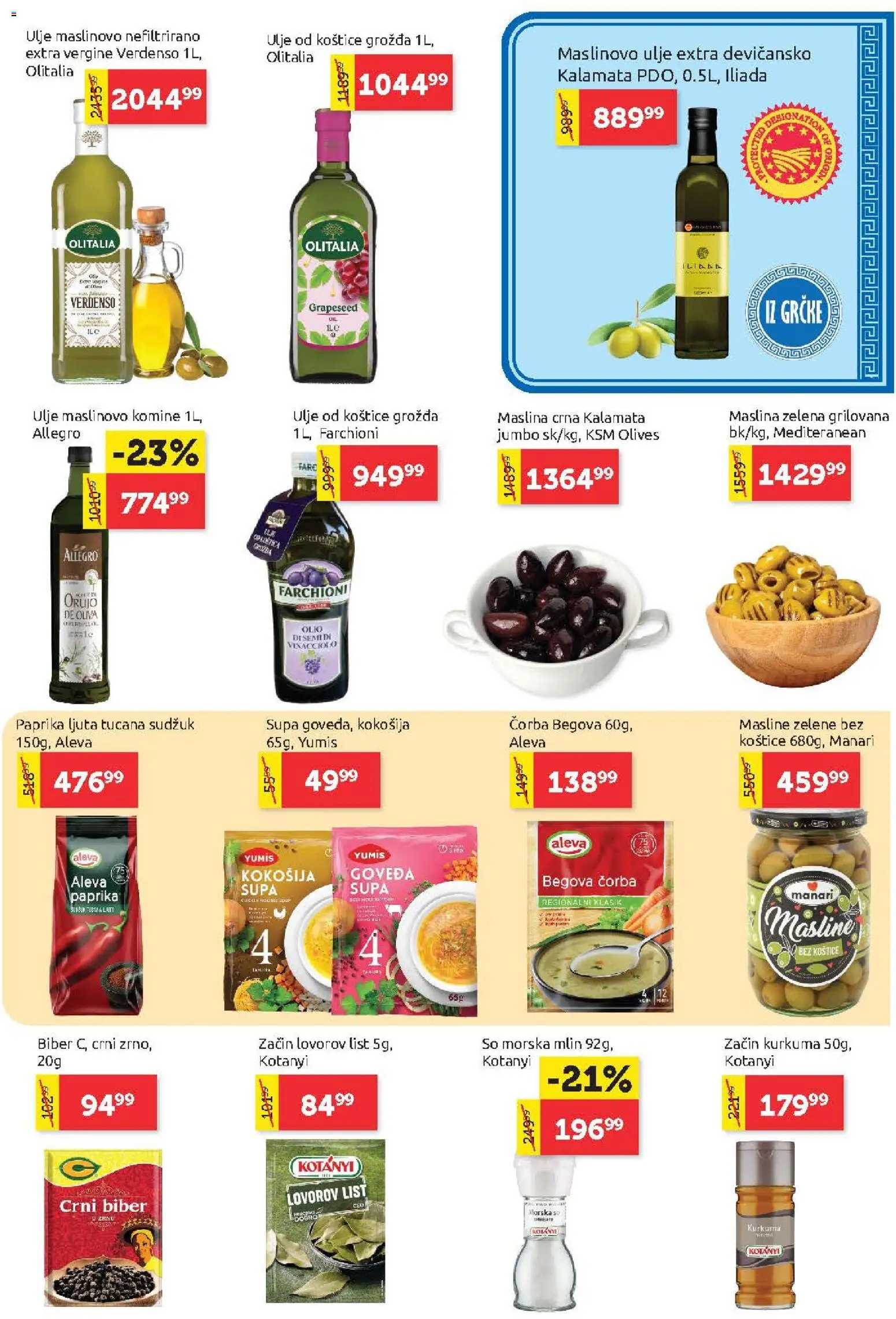 SuperVERO katalog - važi od 01.10.2026 | Strana: 9 | Proizvode: Mlin, Masline, Paprika, Ulje