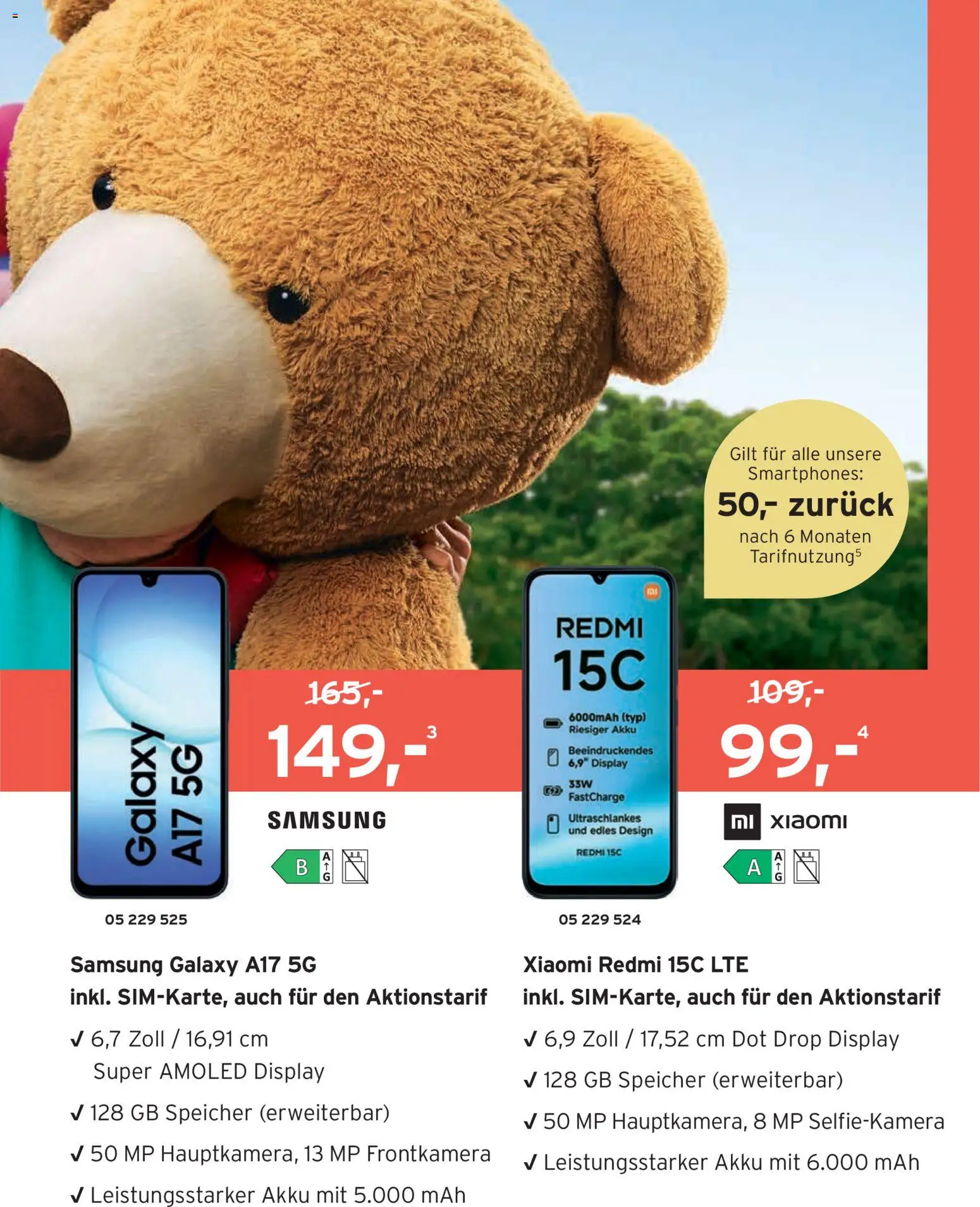 Angebote Tchibo – gültig ab 07.05.2026 | Seite: 191 | Produkte: Xiaomi, Samsung, Smartphones