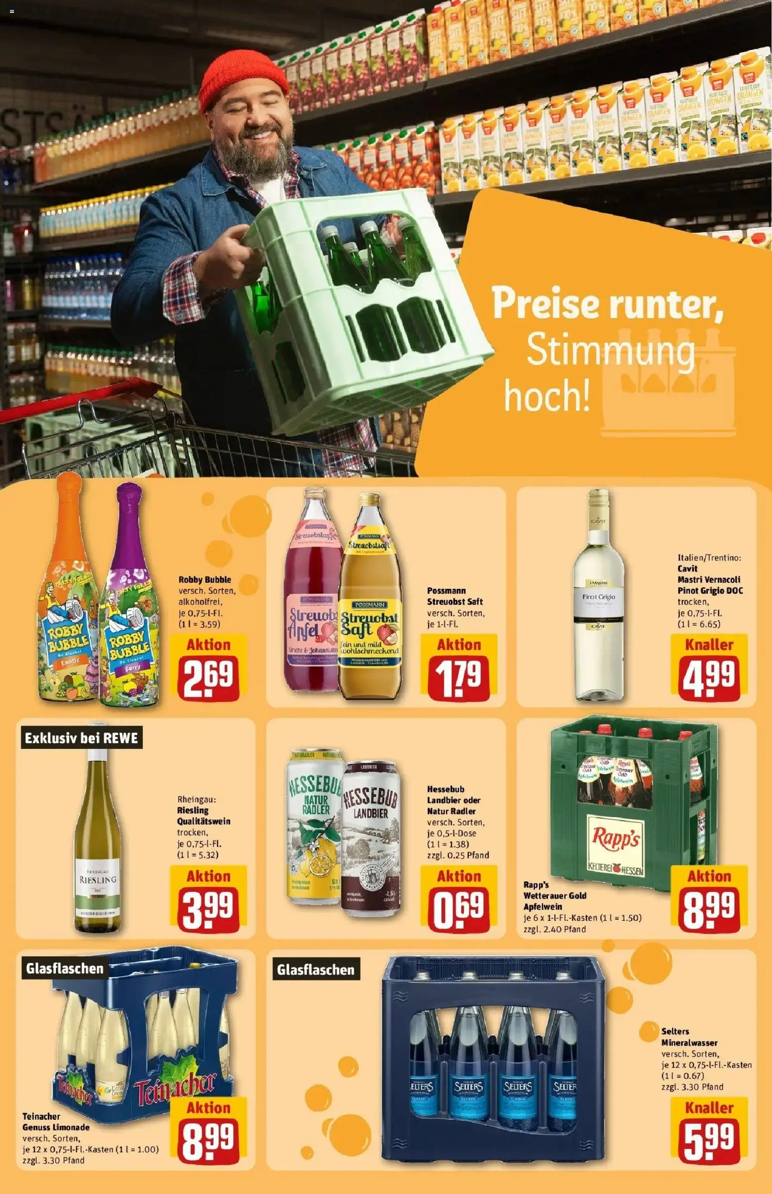 REWE Prospekt ab 31.08.2026 zum Blättern » Angebote | Seite: 19 | Produkte: Orangen, Limonade, Mineralwasser, Radler