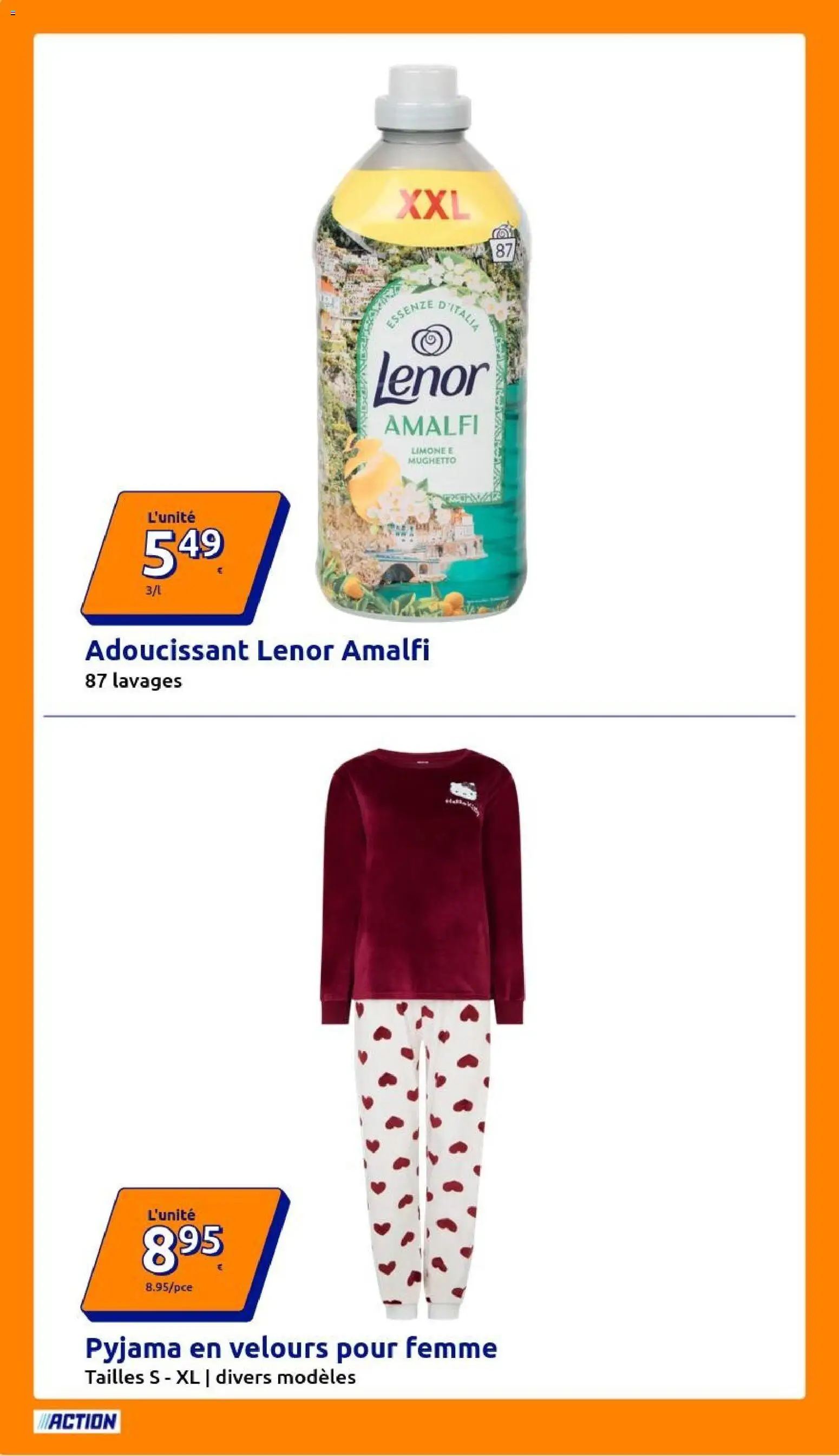 {H1} | Page: 18 | Produits: Lenor, Adoucissant Lenor, Adoucissant, Pyjama