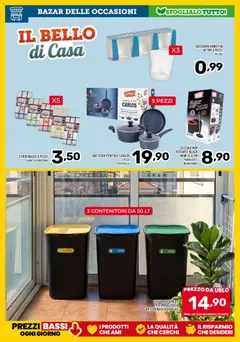 Anteprima del volantino Il Centesimo volantino valido a partire dal 16.06.2026 | Pagina: 16 | Prodotti: Secchio, Strofinacci, Batteria