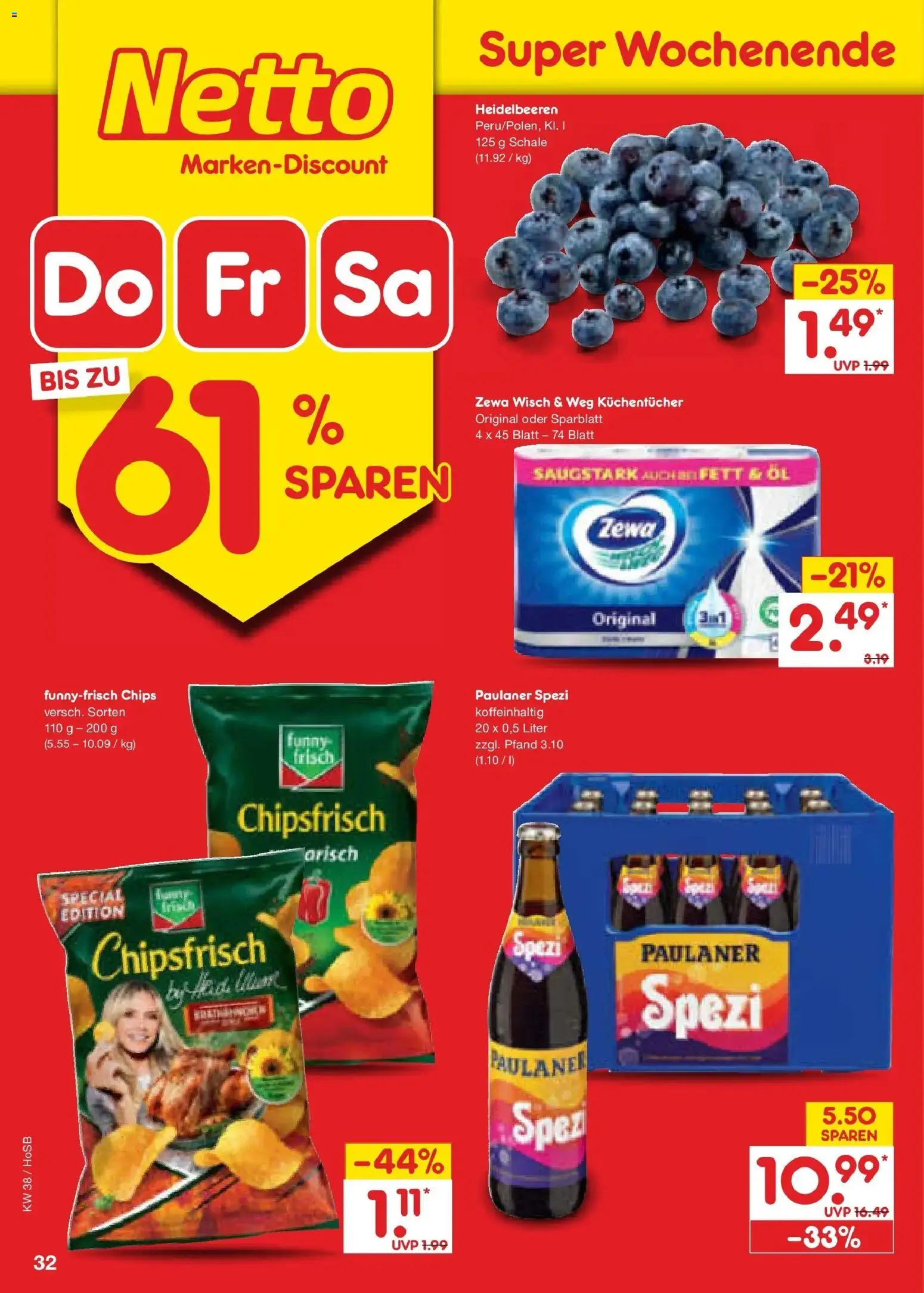 Netto Marken-Discount Prospekt Hannover – gültig ab 14.09.2026 | Seite: 46 | Produkte: Öl, Zewa, Chips, Paulaner