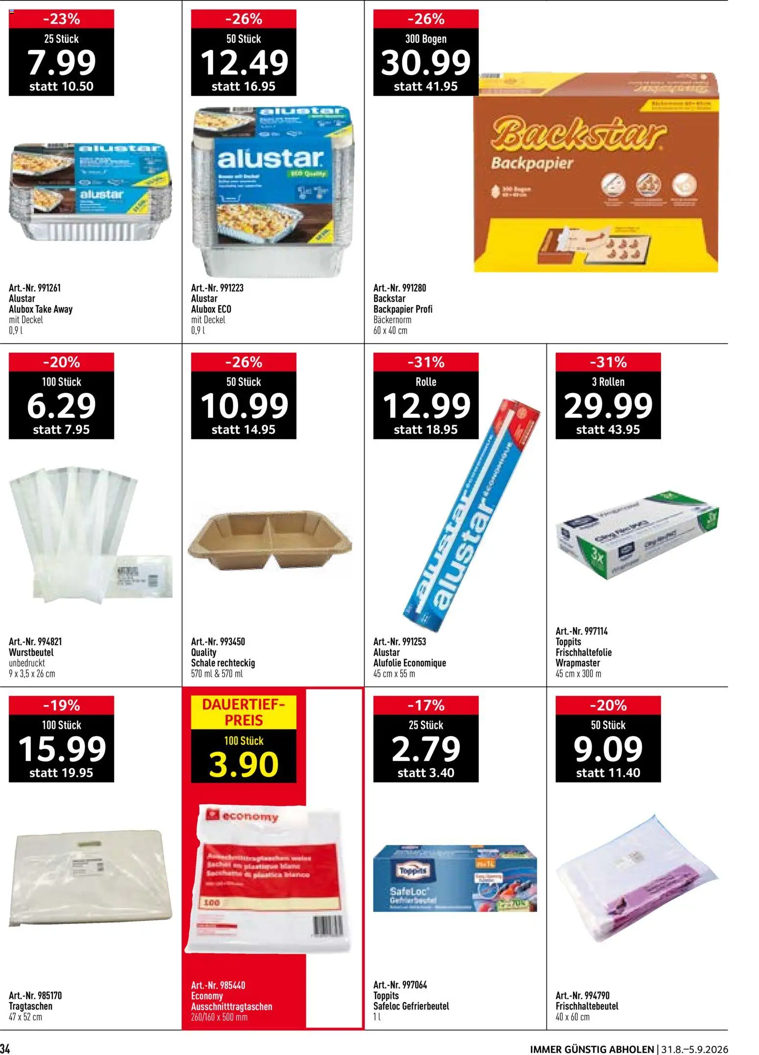 Prodega aktionen – gültig ab 31.08.2026 | Seite: 34 | Produkte: Deckel