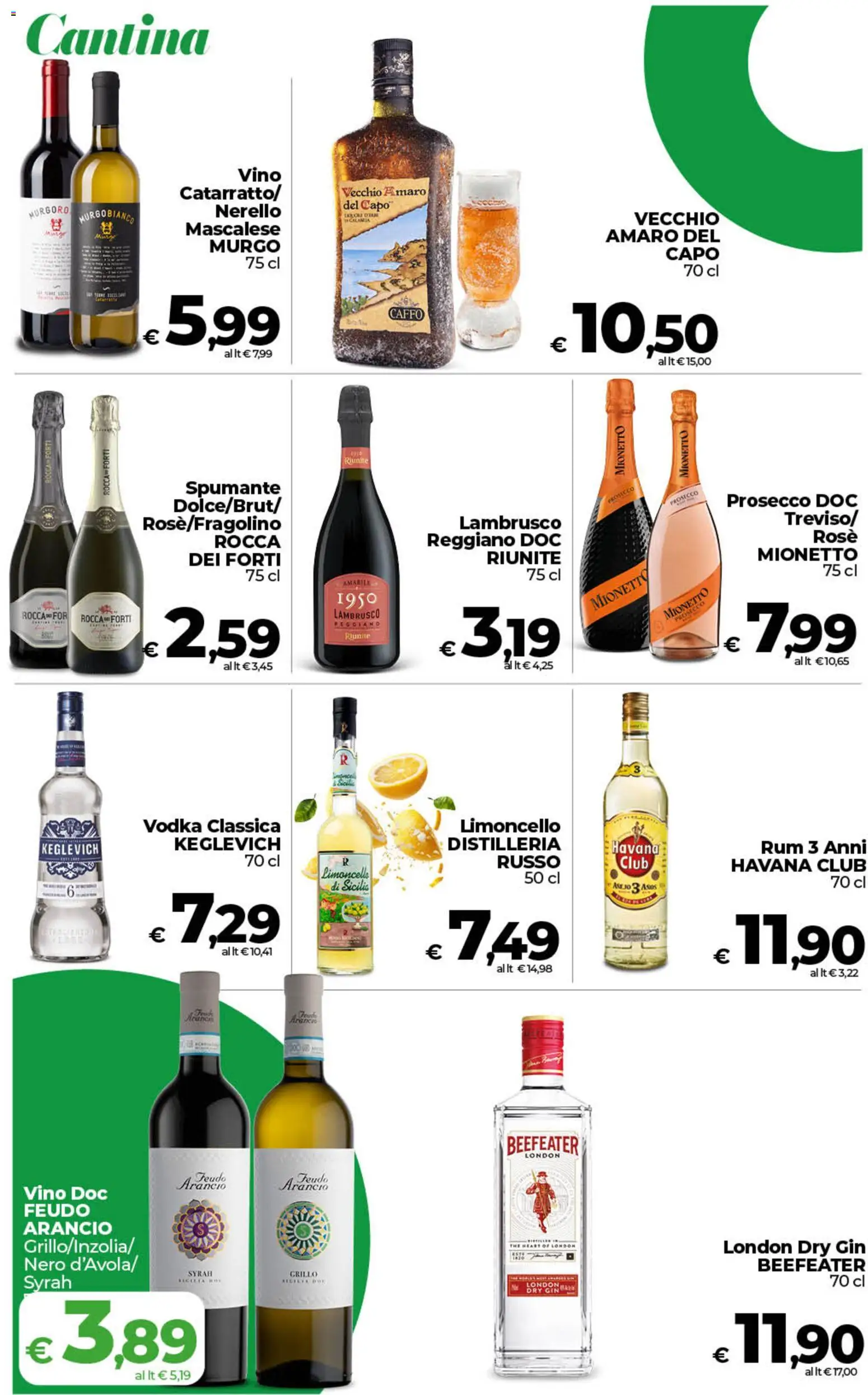 Volantino COOP del 21/07/2026 | Pagina: 16 | Prodotti: Gin, Vino, Rum, The