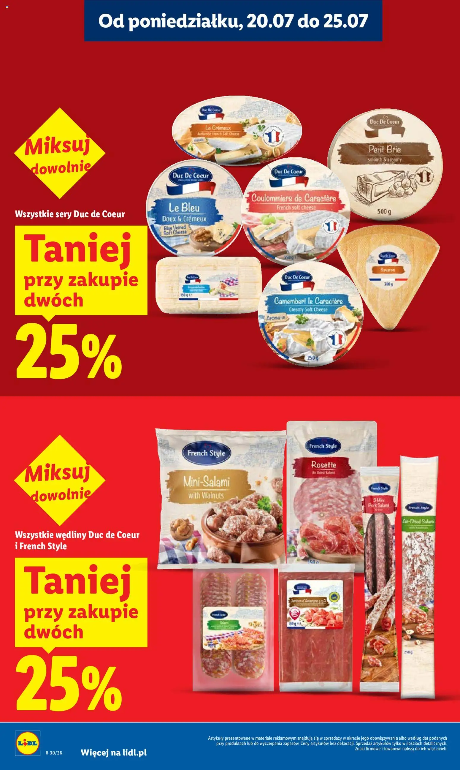 Lidl Polsko leták od 20.07.2026 | Strana: 8 | Produkty: Brie, Camembert
