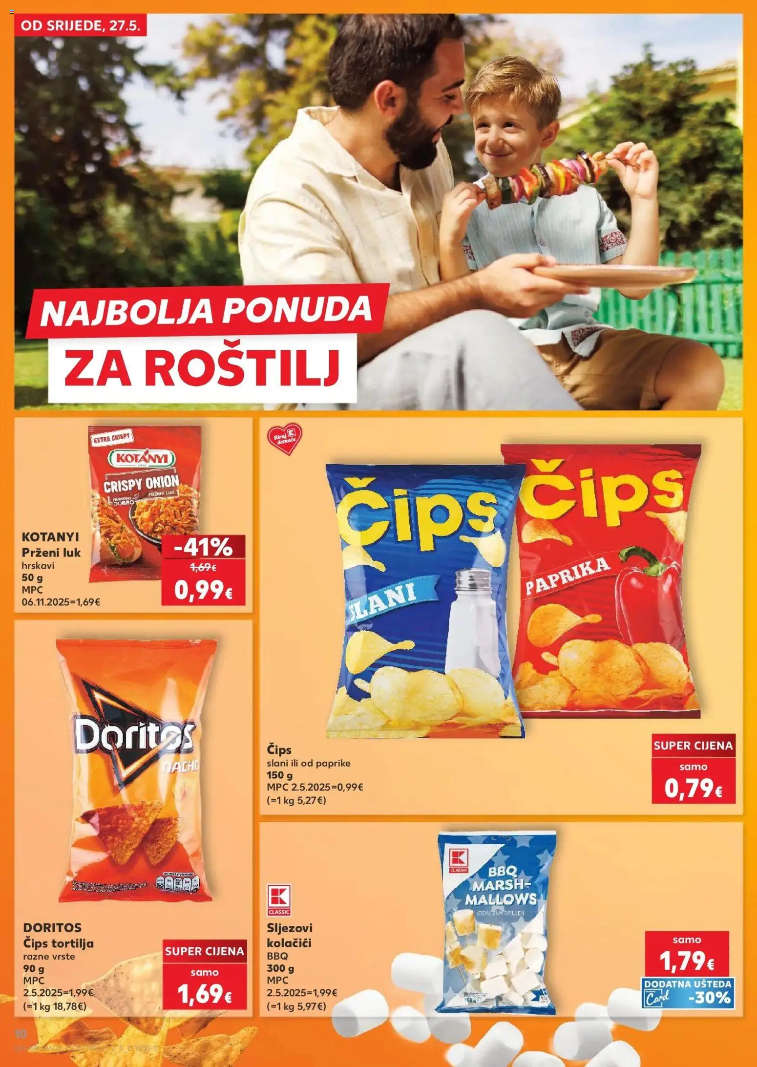 Kaufland katalog | vrijedi od 26.05.2026 | Stranica: 10 | Proizvodi: Roštilj, Paprika, Čips, Luk