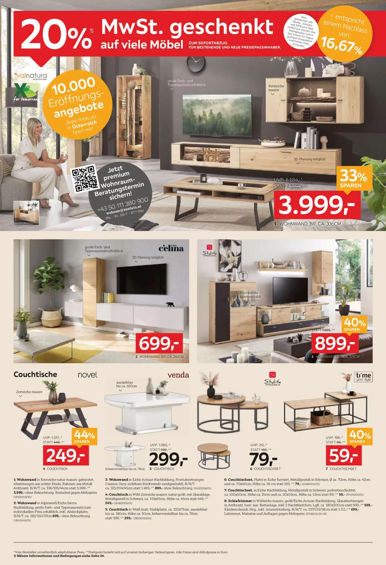 XXXLutz Eröffnung in Mistelbach Alle feiern mit! gültig ab 05.05.2026 | Seite: 6 | Produkte: Uhr, Matratze, Couchtisch