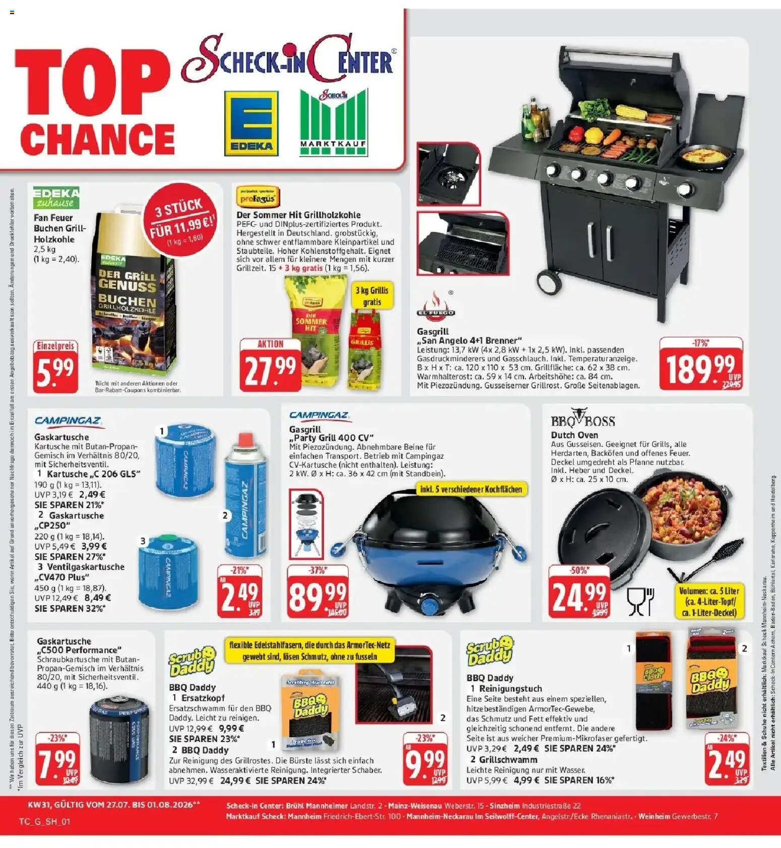 Edeka Prospekt Mainz-Weisenau – gültig ab 27.07.2026 | Seite: 72 | Produkte: Grill, Bürste, Backofen