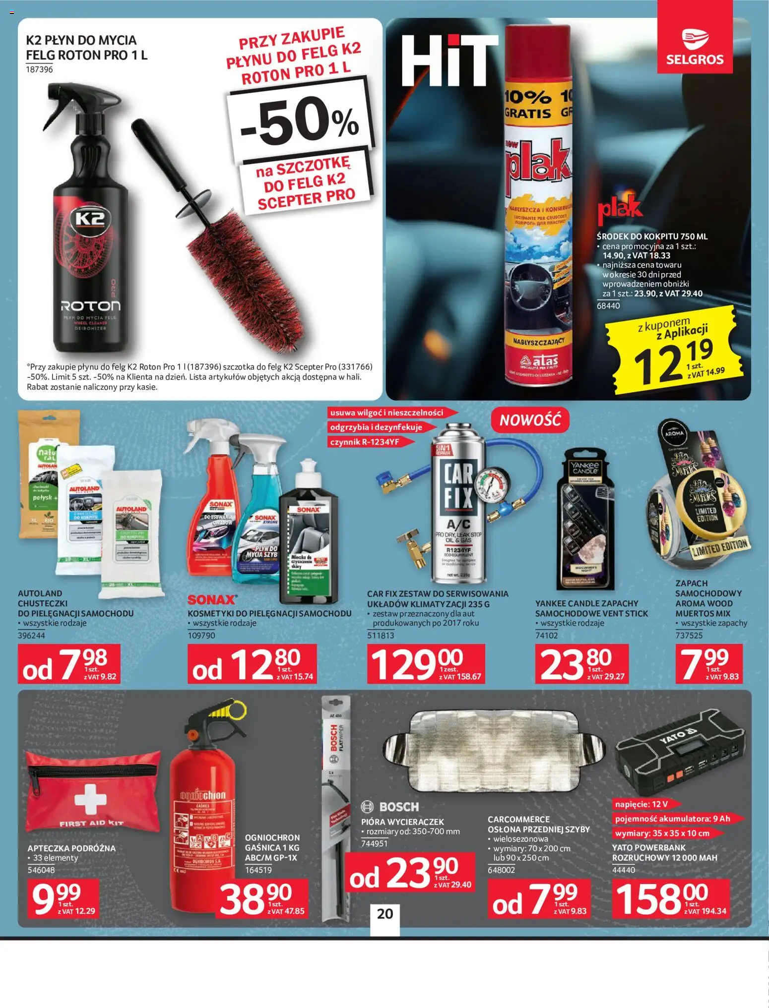 Selgros cash&carry gazetka - Oferta przemysłowa od 13.08.2026 | Strona: 22 | Produkty: Chusteczki, Powerbank, Zapach, Szczotka