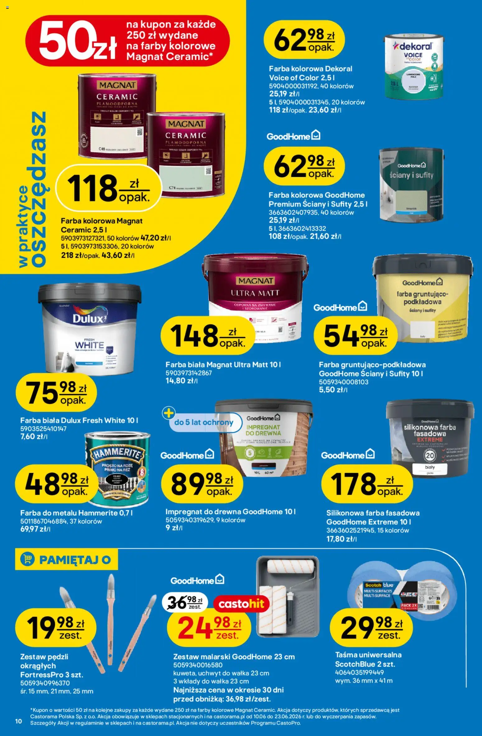 Castorama gazetka od 10.06.2026 | Strona: 10 | Produkty: Impregnat do drewna