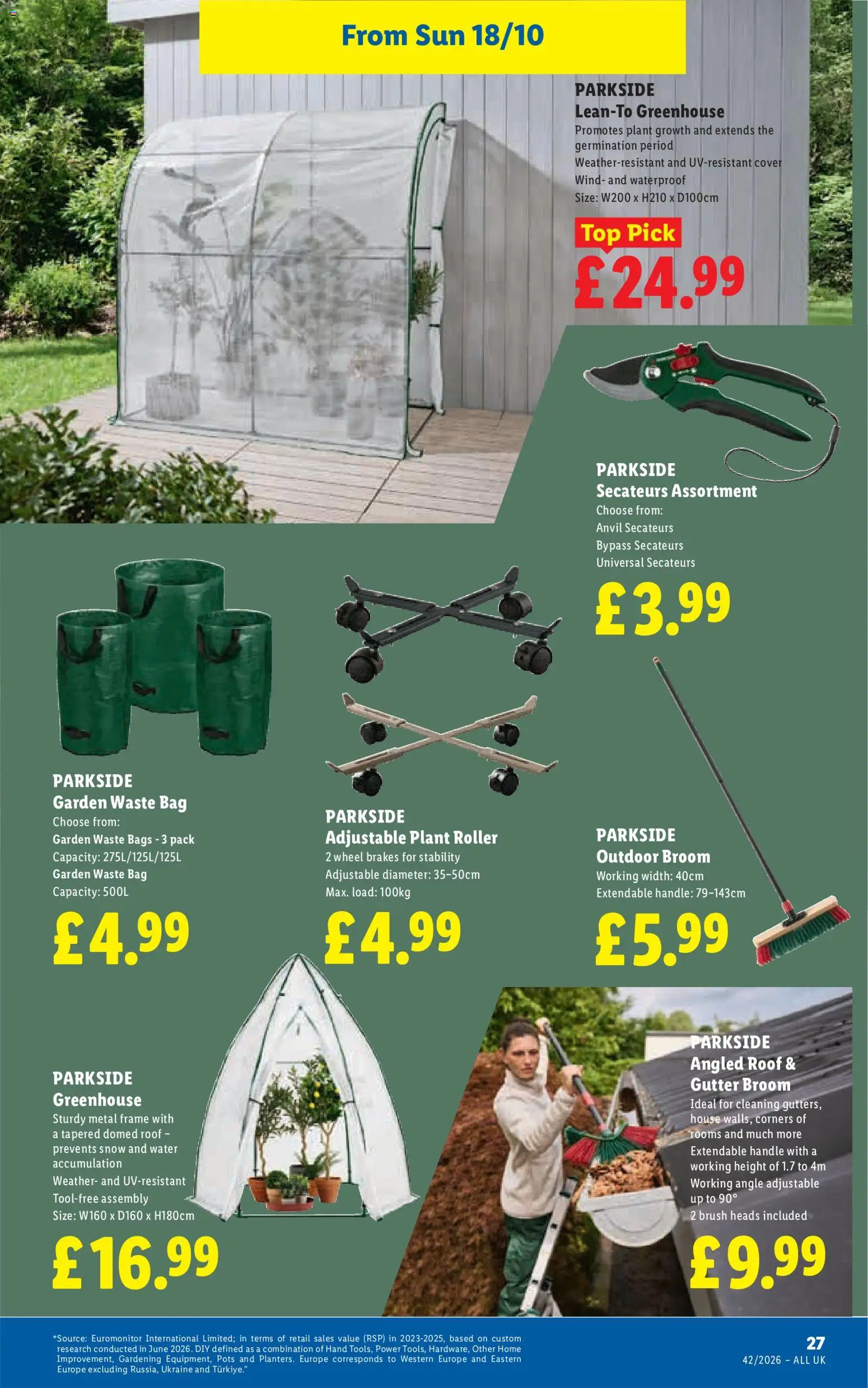 {H1} | Page: 29 | Products: Brush, Handle, Anvil secateurs, Water