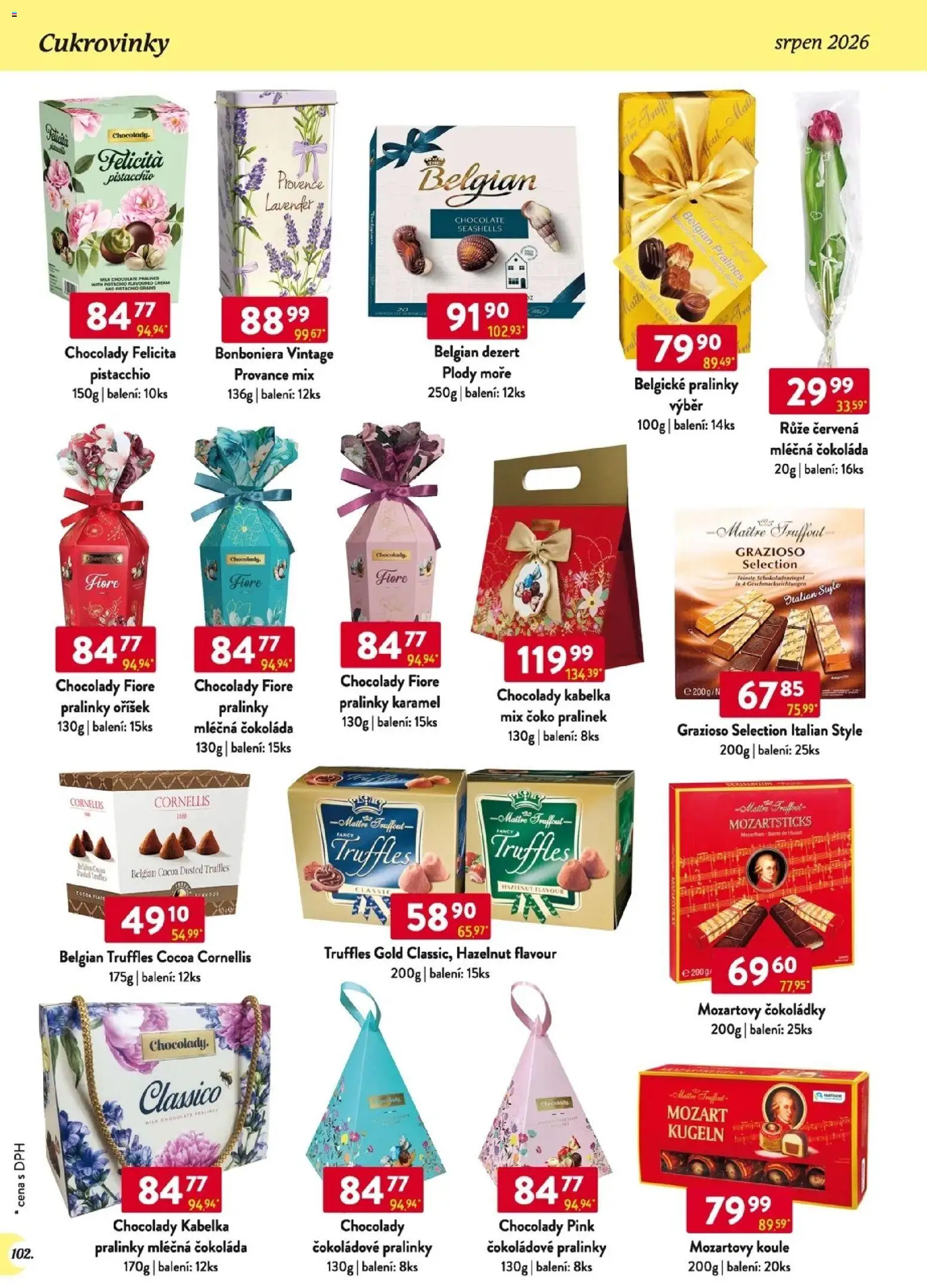 Astur & Qanto leták - Velkoobchod 08/2026 od 01.08.2026 | Strana: 103 | Produkty: Kabelka, Mozartovy koule, Truffles, Belgické pralinky