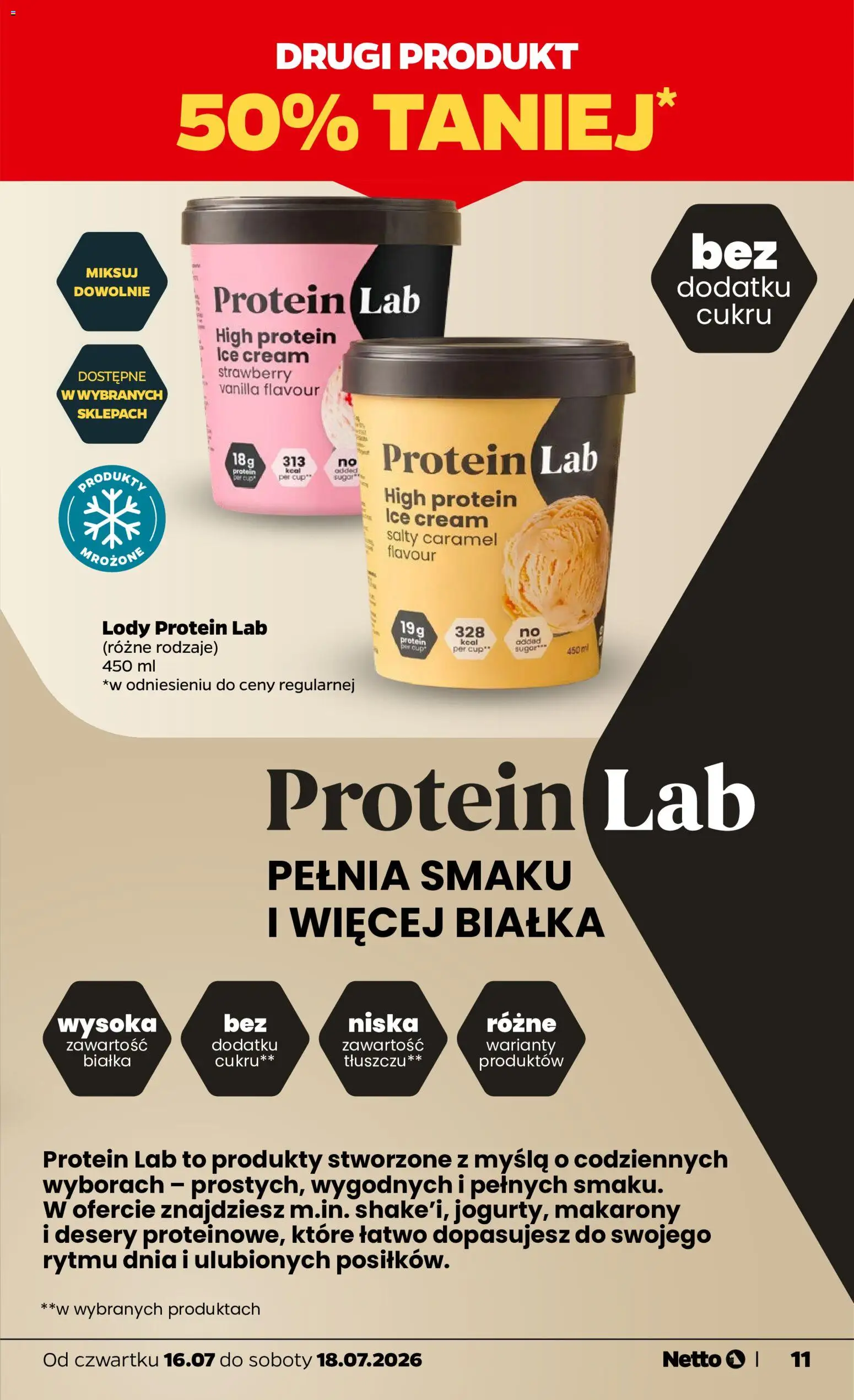 Netto gazetka od czwartku od 16.07.2026 | Strona: 11 | Produkty: Por, Makarony, Lody