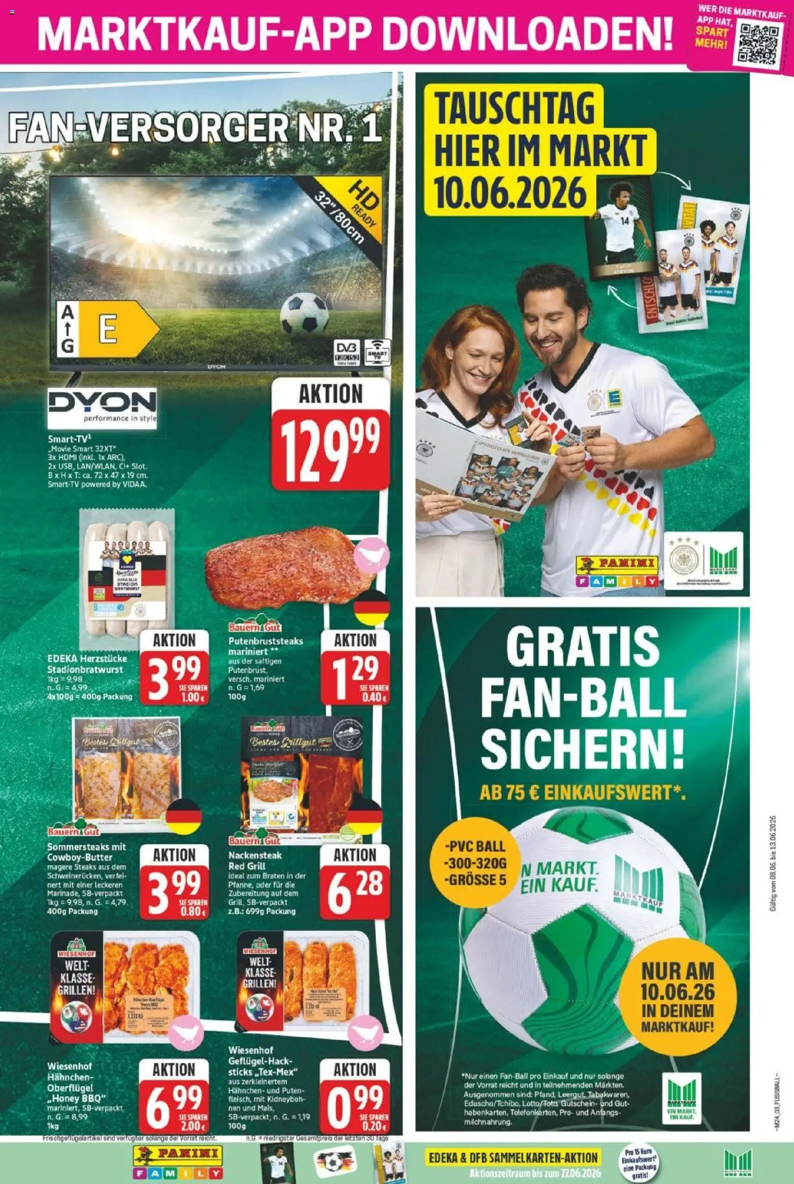 Marktkauf Prospekt – gültig ab 08.06.2026 | Seite: 3 | Produkte: Grill, Hahnchen, Bratwurst