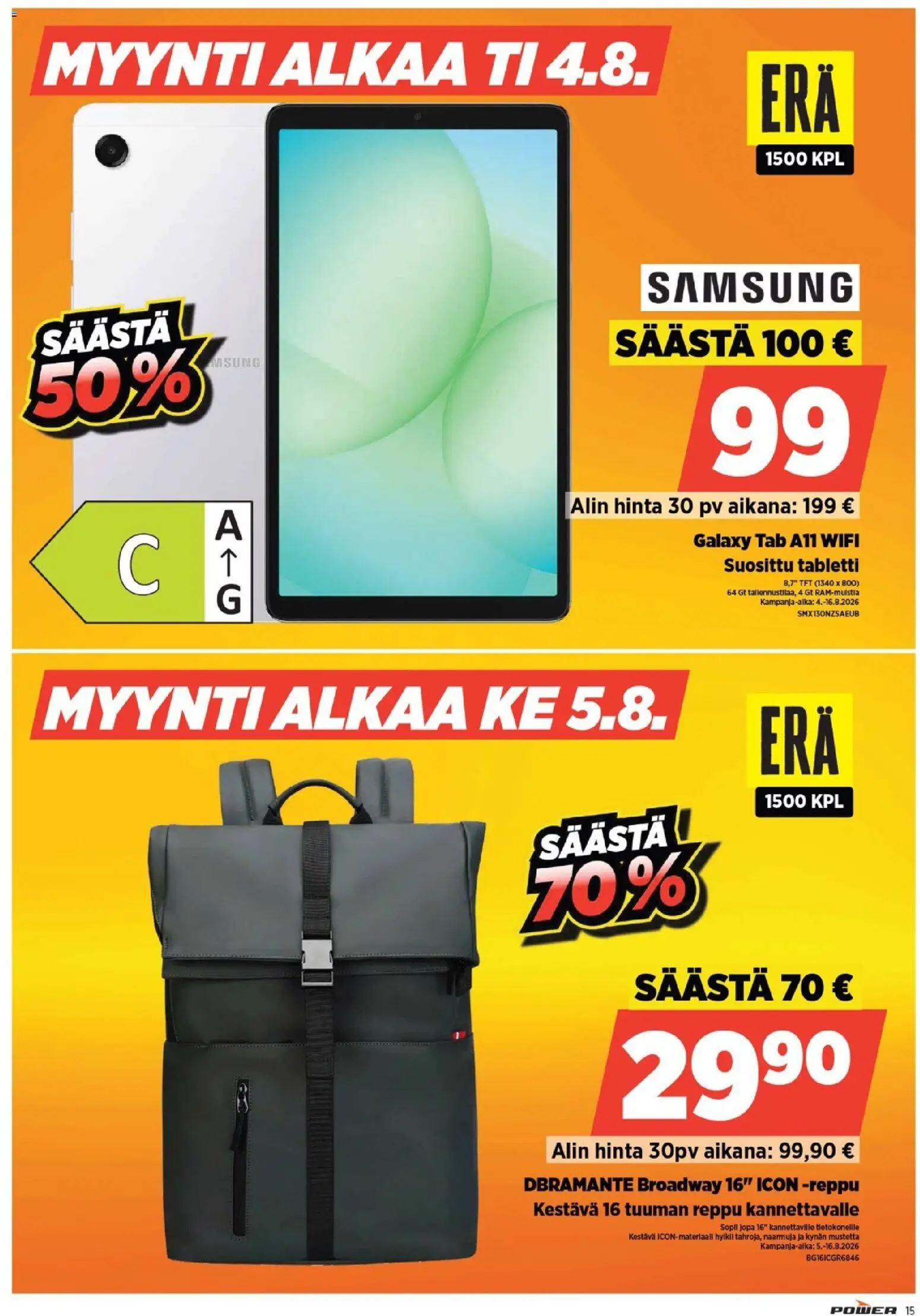 Power tarjoukset – voimassa 03/08/2026 alkaen | Sivu: 15