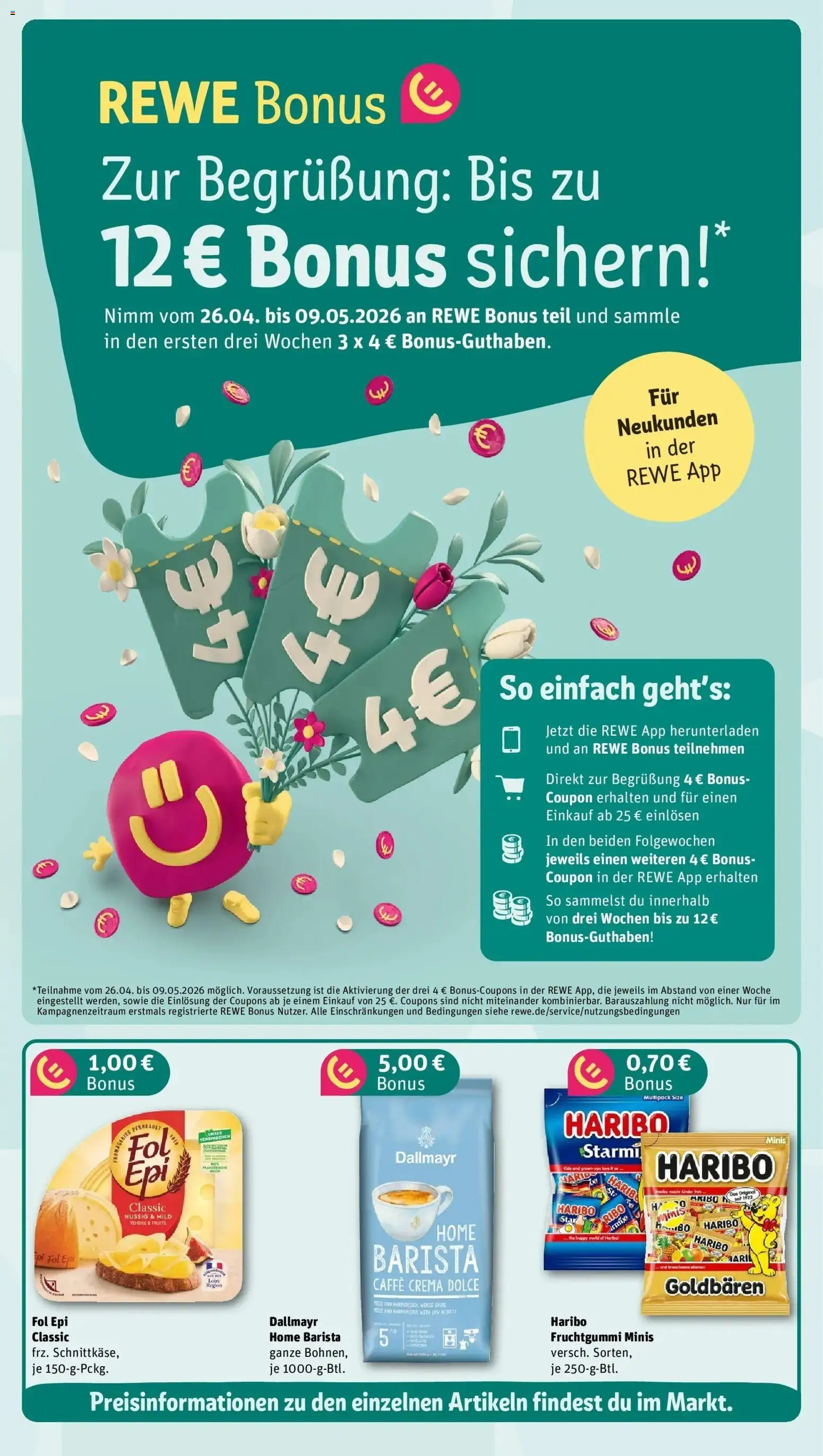 REWE Prospekt ab 04.05.2026 zum Blättern » Angebote | Seite: 5 | Produkte: Haribo, Dallmayr