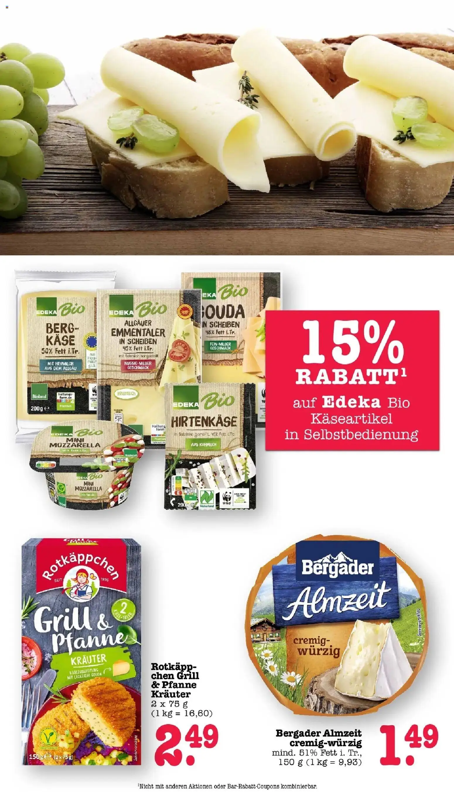 Edeka Prospekt Karlsruhe (ab 17.08.2026) » Angebote Online | Seite: 32 | Produkte: Grill, Milch, Käse, Rotkäppchen