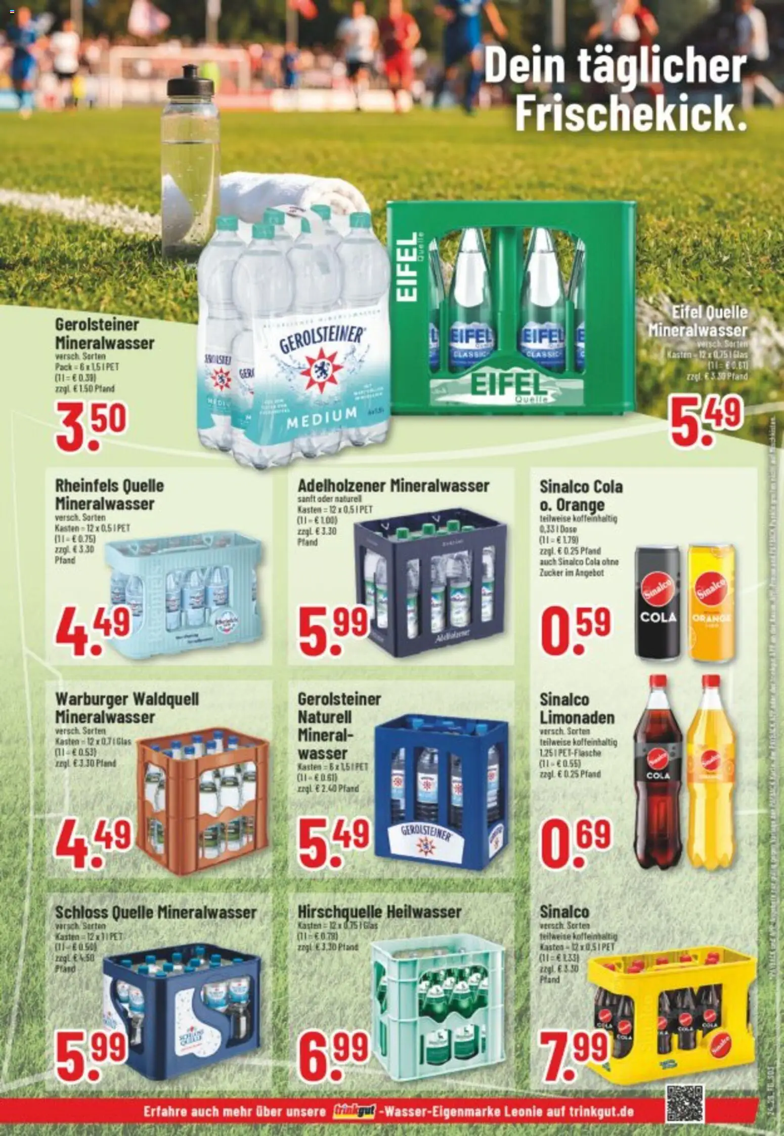 Trinkgut Prospekt – gültig ab 08.06.2026 | Seite: 3 | Produkte: Sinalco, Mineralwasser, Wasser, Zucker
