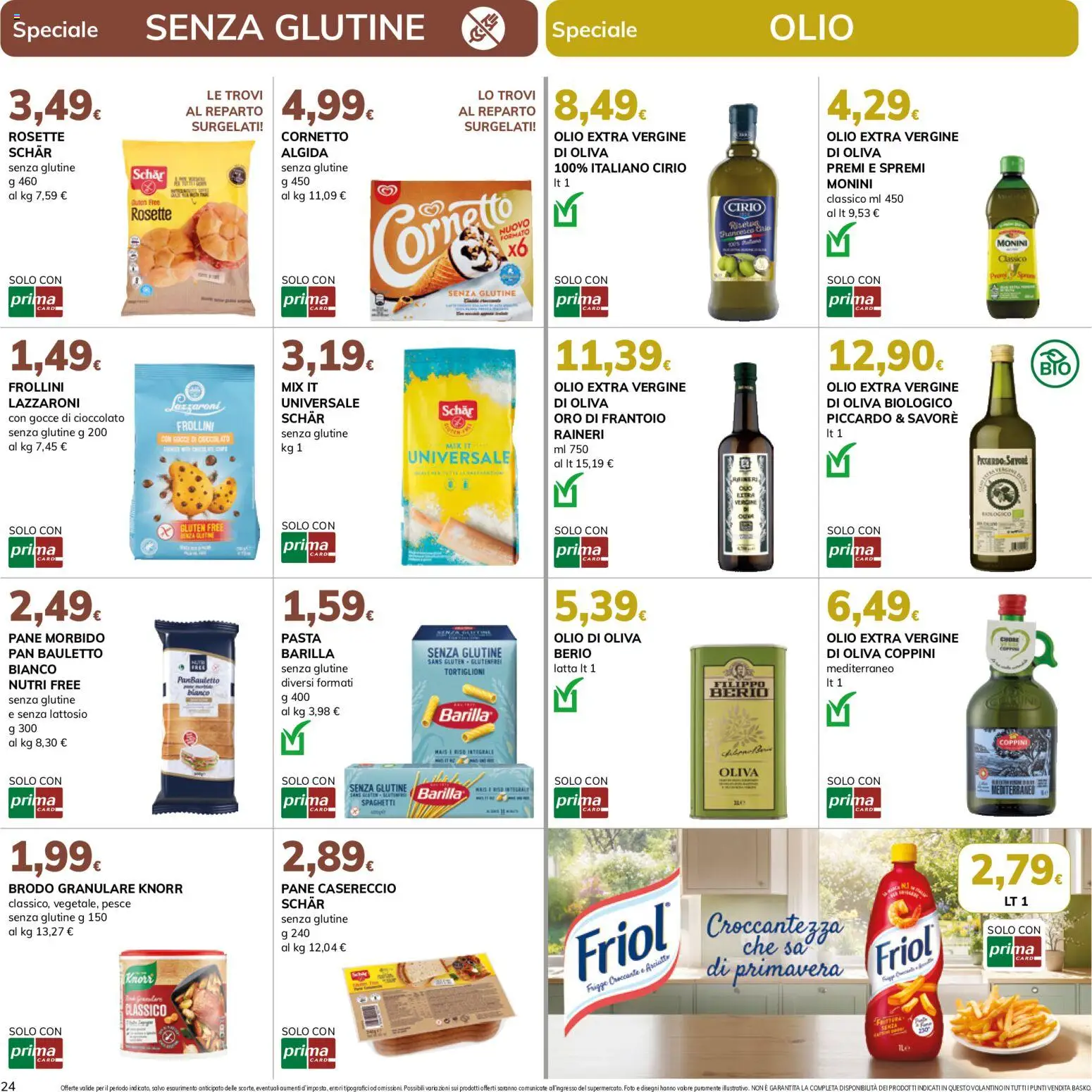 Volantino Basko del 07.05.2026 | Pagina: 24 | Prodotti: Pane, Cioccolato, Mais, Frollini