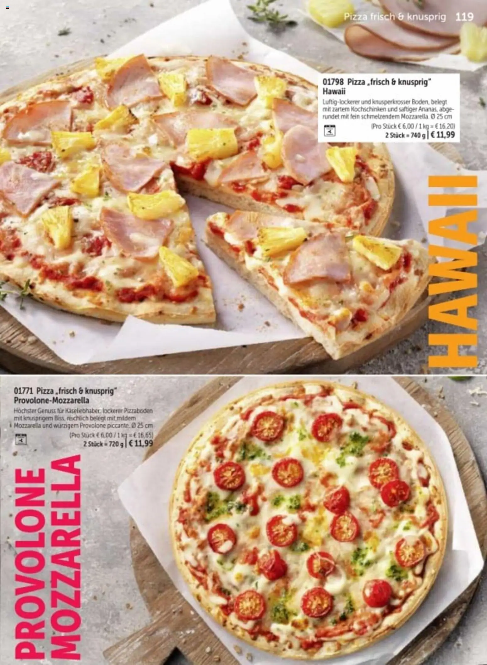 Bofrost Katalog – gültig ab 06.03.2026 | Seite: 119 | Produkte: Mozzarella, Pizza