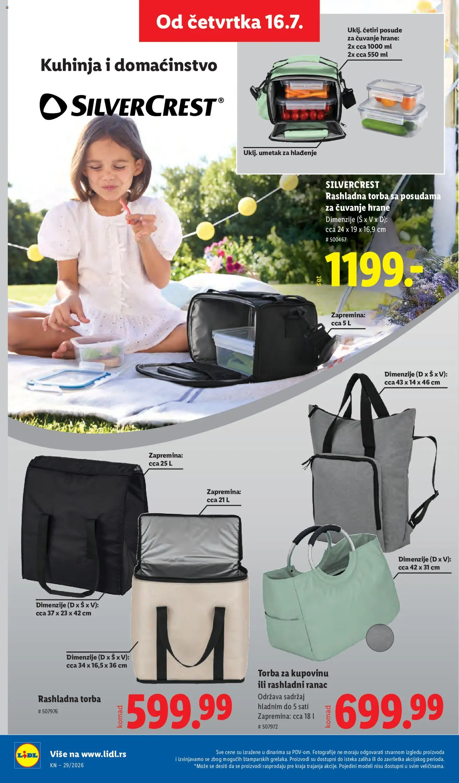 Lidl katalog - važi od 16.07.2026 | Strana: 88 | Proizvode: Silvercrest, Ranac, Kuhinja, Torba