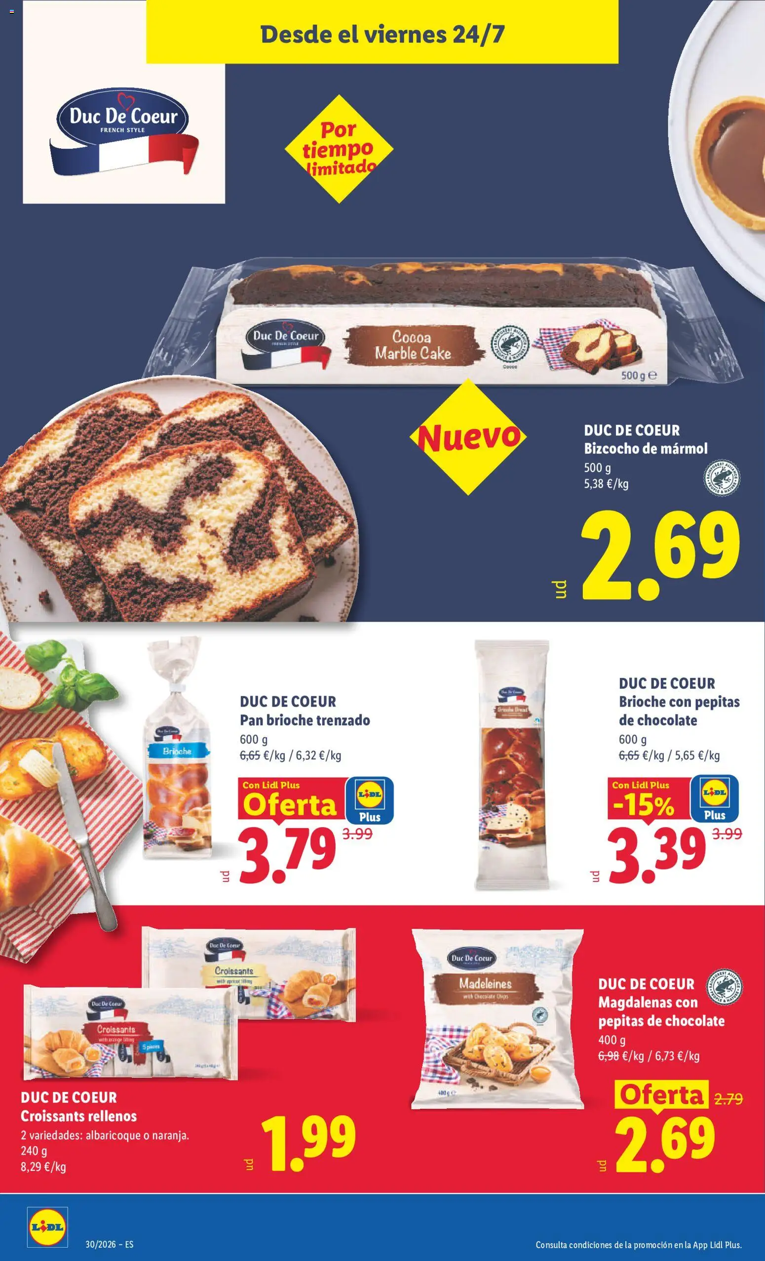 Lidl folleto │ válido desde el 20/07/2026 | Página: 42 | Productos: Pan, Chocolate, Bizcocho, Magdalenas