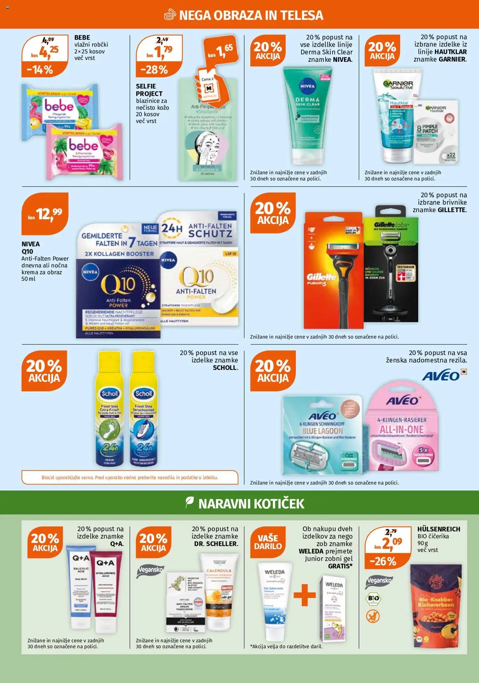 Novi Müller katalog ponudbe – veljaven od 31.08.2026 | Stran: 4 | Izdelki: Robčki, Kos, Krema, Krema za obraz