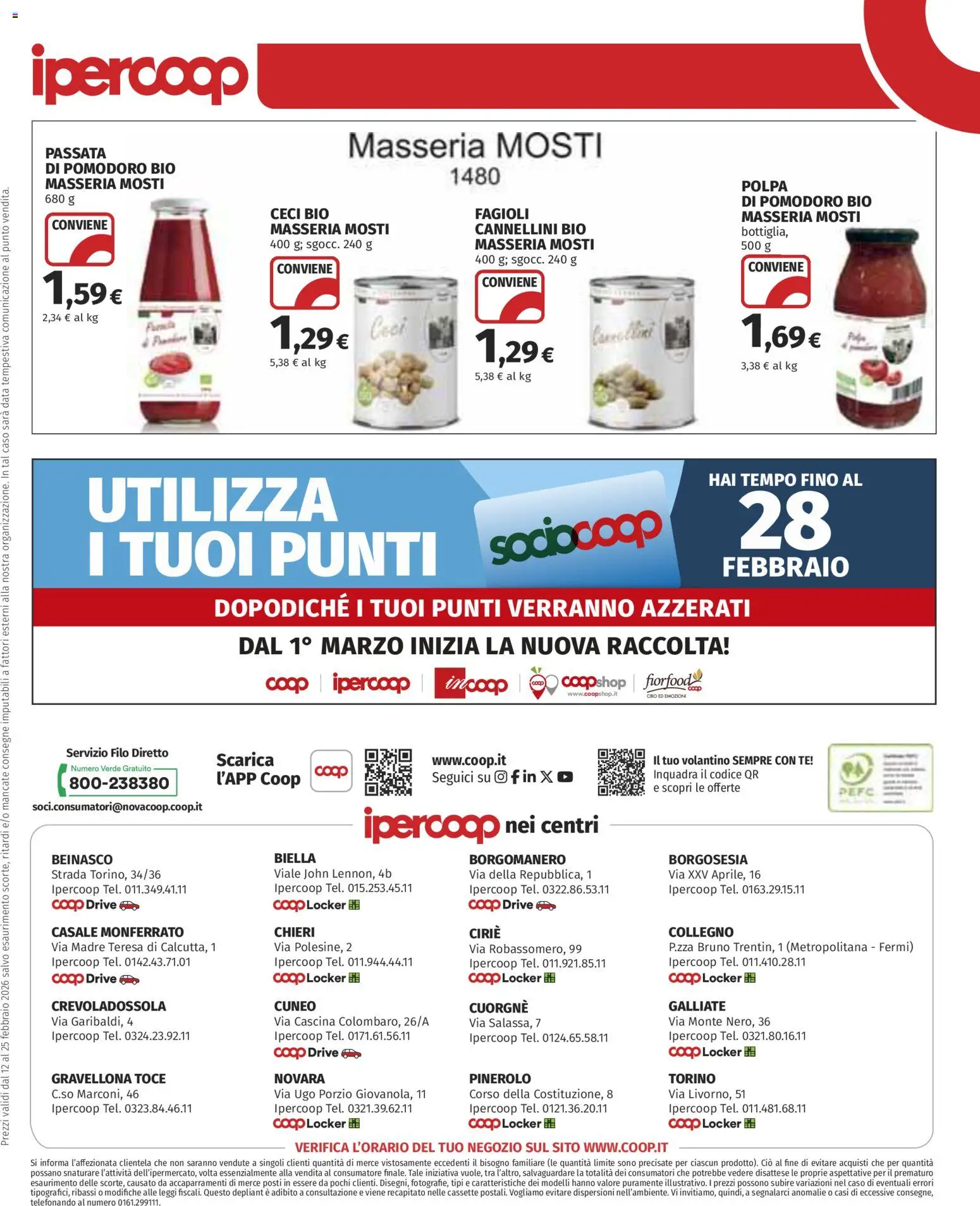 Volantino Ipercoop del 12.02.2026 | Pagina: 37 | Prodotti: Tè, Ceci, Fagioli, Pomodoro
