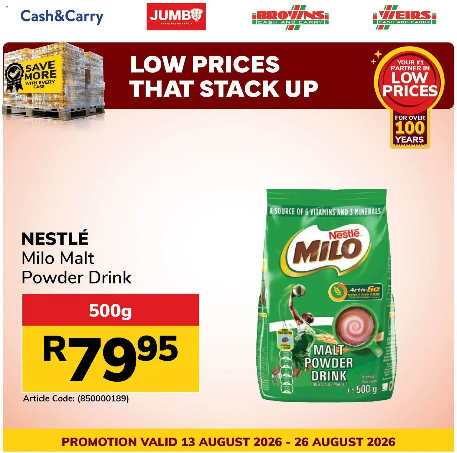 New Jumbo catalogue – valid from 13/08/2026 | Page: 5 | Products: Case, Vitamins, Powder