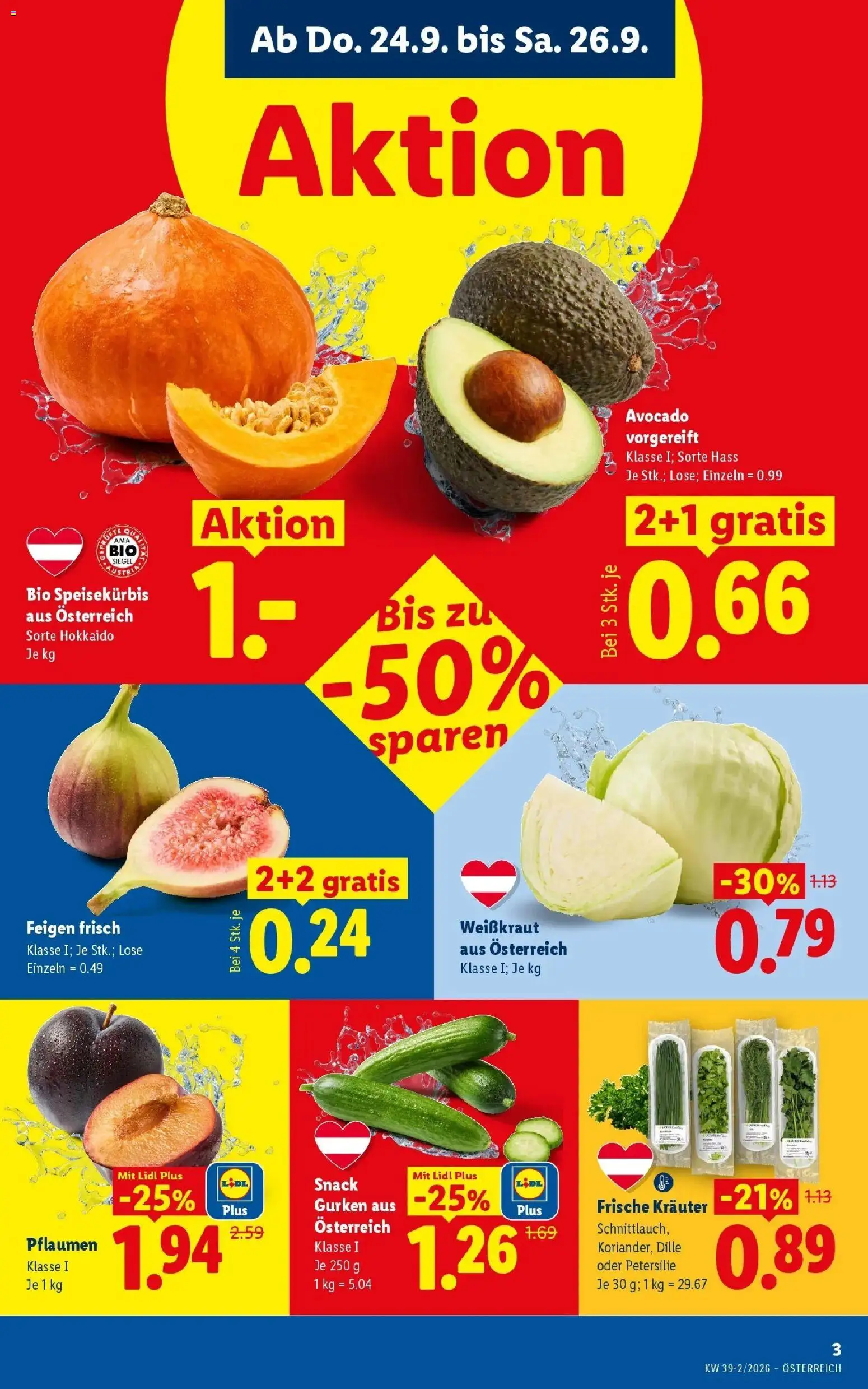 Lidl Flugblatt - Wien ab 24.09.2026 - Angebote ab donnerstag | Seite: 5 | Produkte: Gurken, Avocado, Petersilie, Feigen