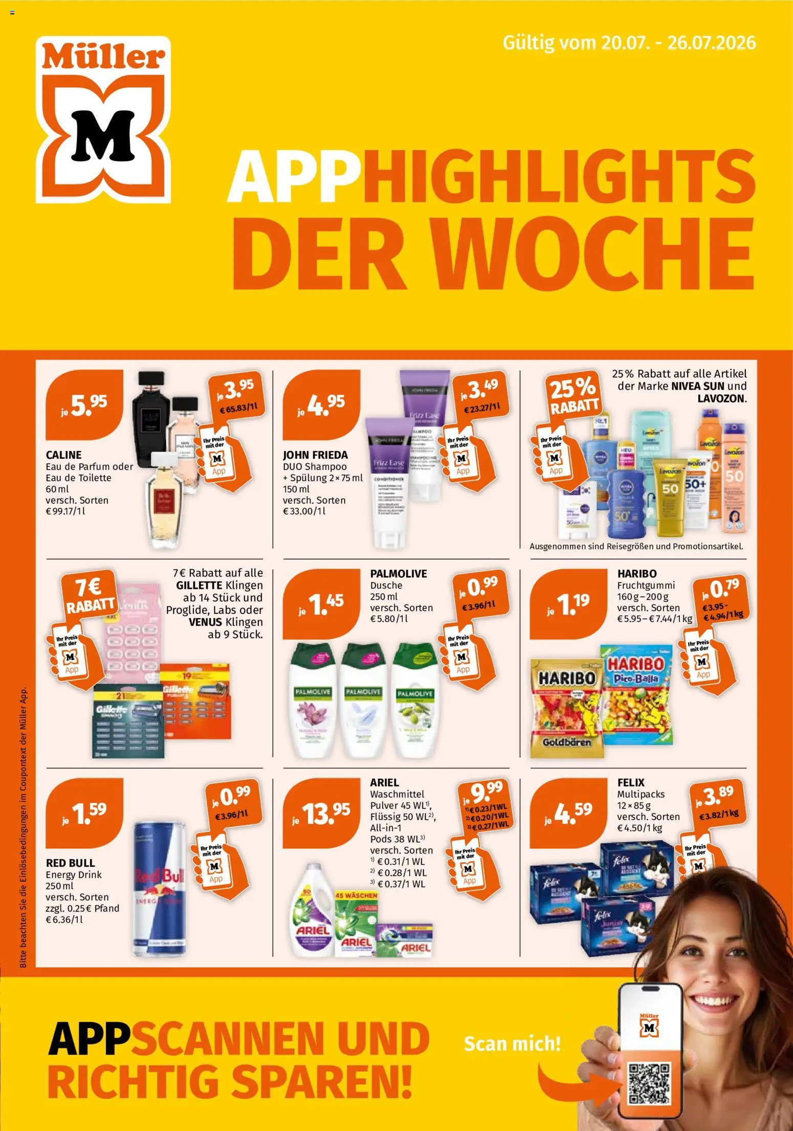 Müller Prospekt (ab 20.07.2026) zum Blättern catalogue cover