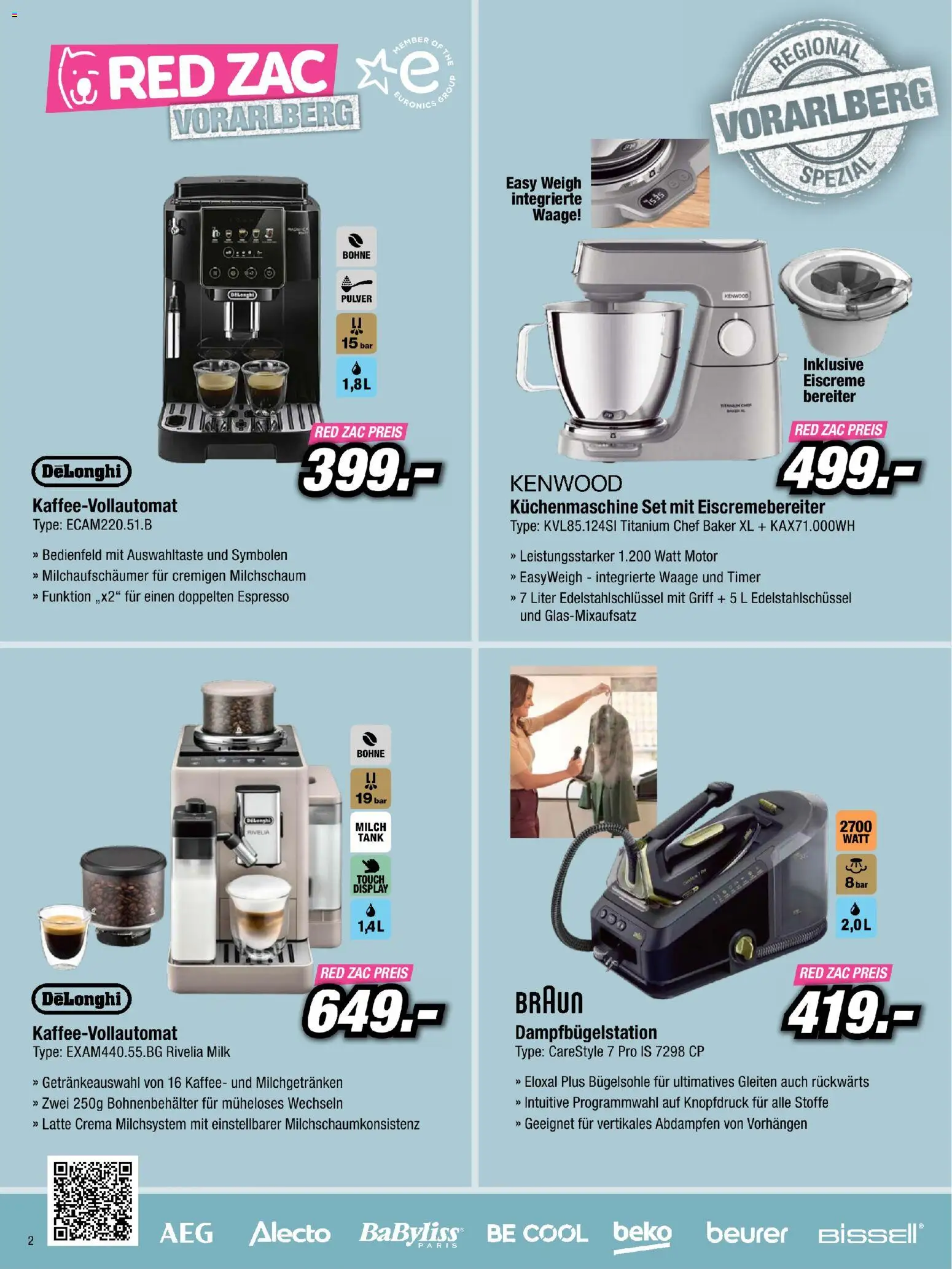 RED ZAC Vorarlberg gültig ab 25.10.2026 | Seite: 2 | Produkte: Bohne, Milch, Kaffee