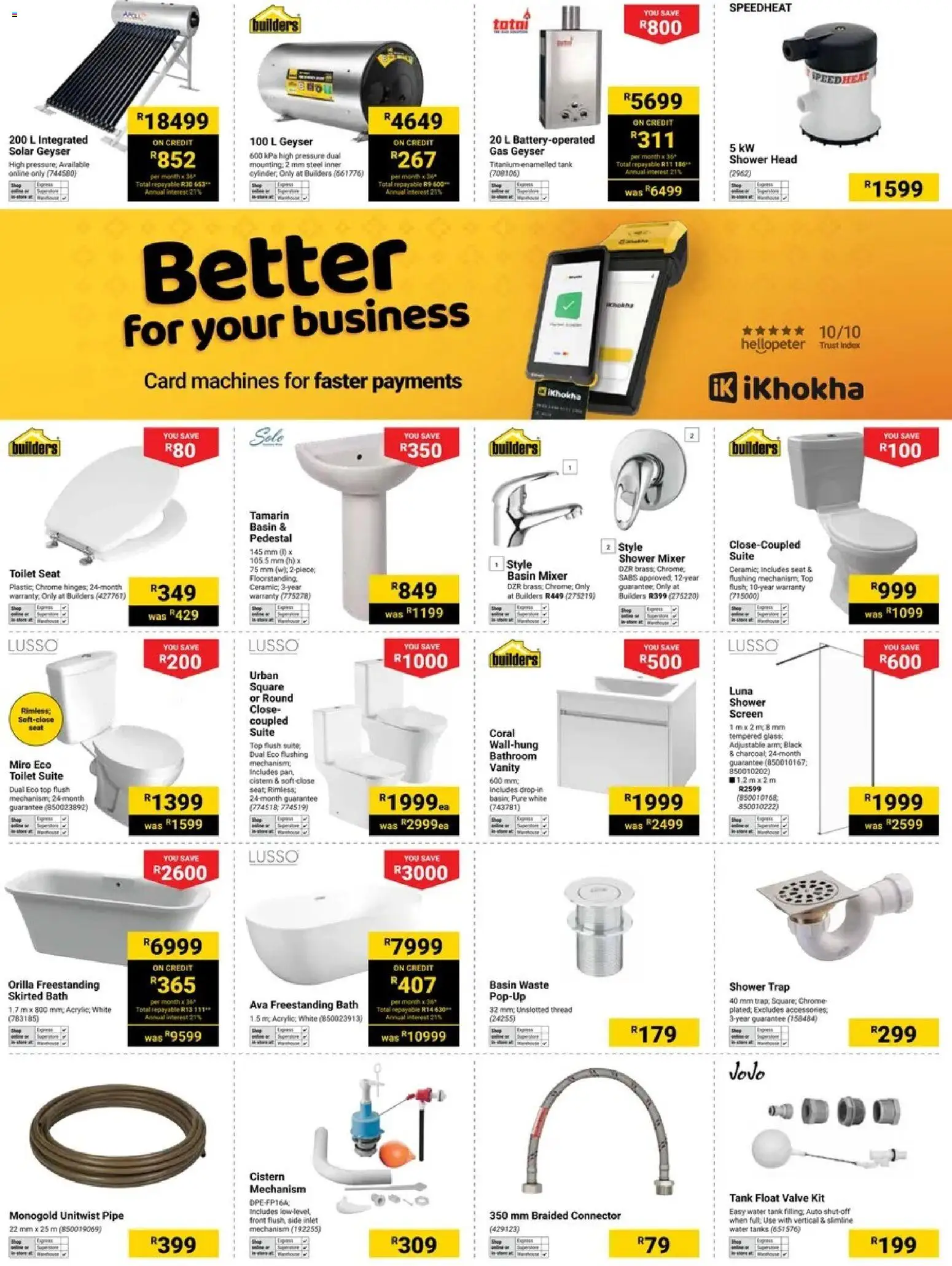 New Builders catalogue – valid from 16.06.2026 | Page: 5