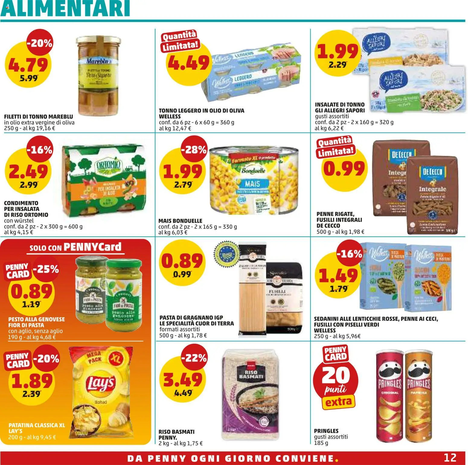 Volantino PENNY del 02/07/2026 | Pagina: 12 | Prodotti: Lenticchie, Pesto, Piselli, Olio di Oliva