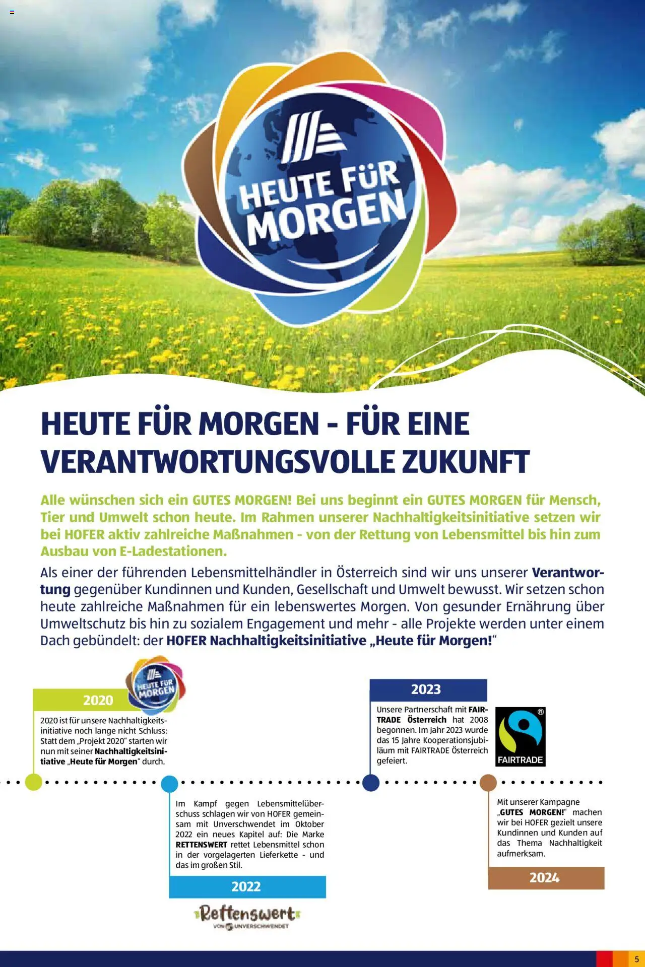 Hofer Heute für Morgen-Magazin gültig ab 02.10.2024 | Seite: 5