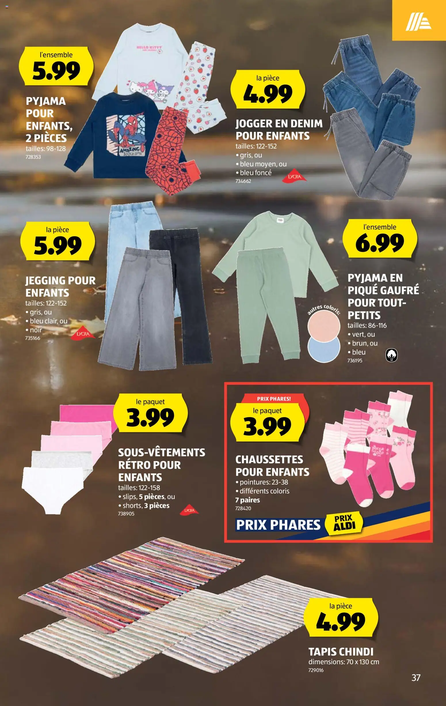 Aldi aktionen FR – gültig ab 03.09.2026 | Seite: 37 | Produkte: Pyjama