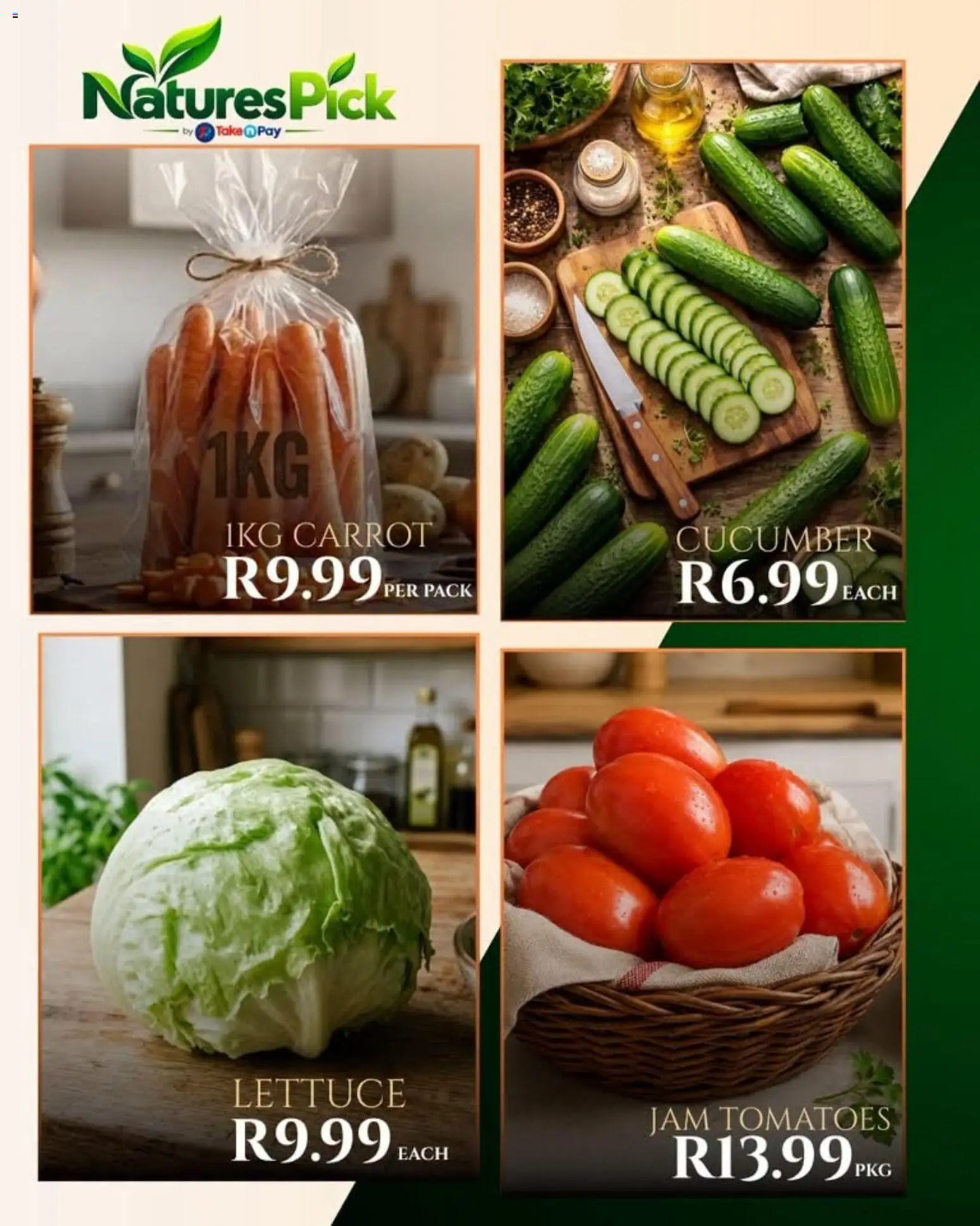 New Take n Pay catalogue – valid from 06/10/2026 | Page: 5 | Products: Jam, Tomatoes, Lettuce
