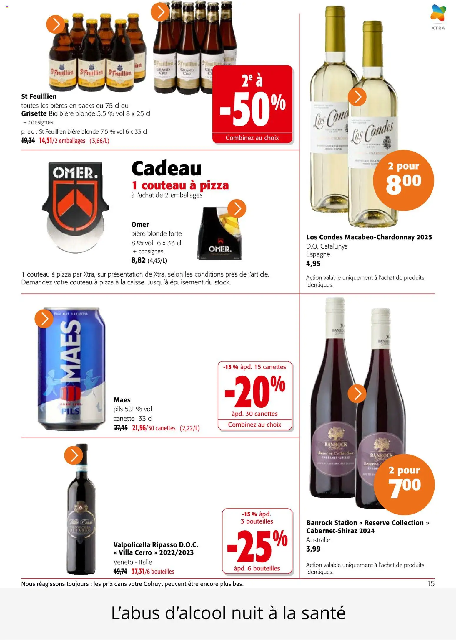 {H1} | Page: 15 | Produits: Bière blonde, Pizza, Bière